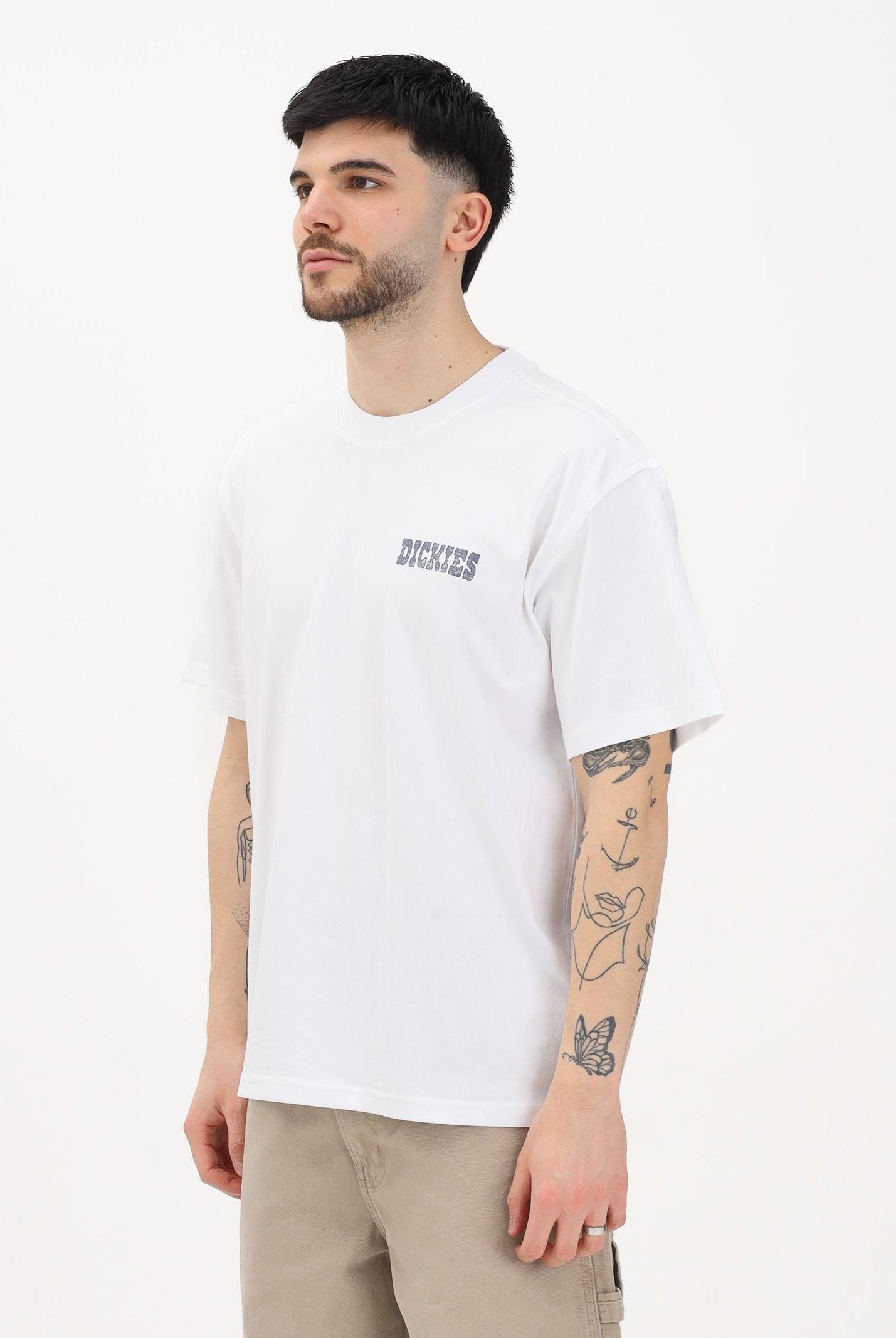 DICKIES T-shirt a manica corta Plain City bianca da uomo DK0A88JI0WH1 . DIckies