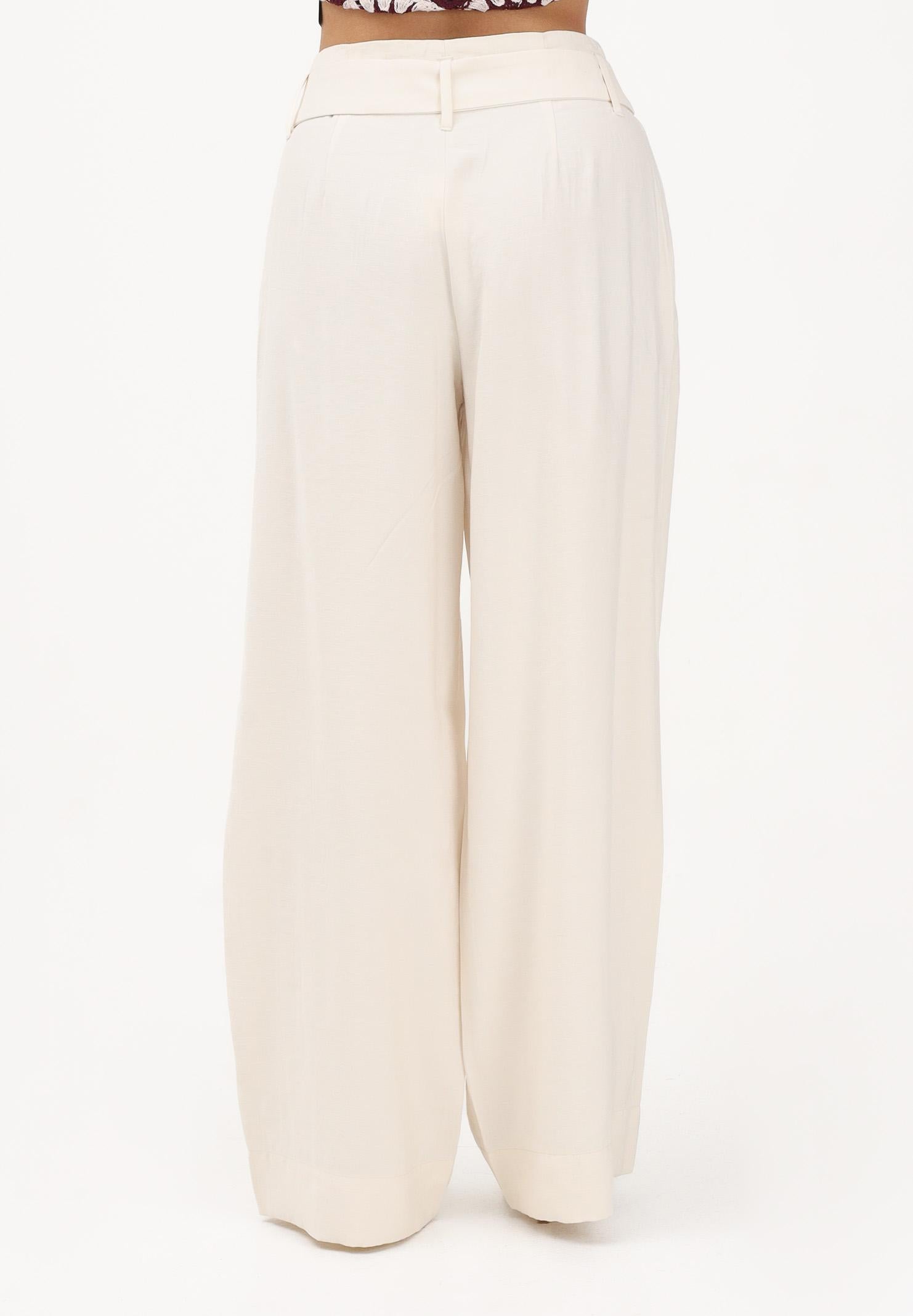 ONLY Pantalone panna da donna con cintura 15367390 CLDA ONLY