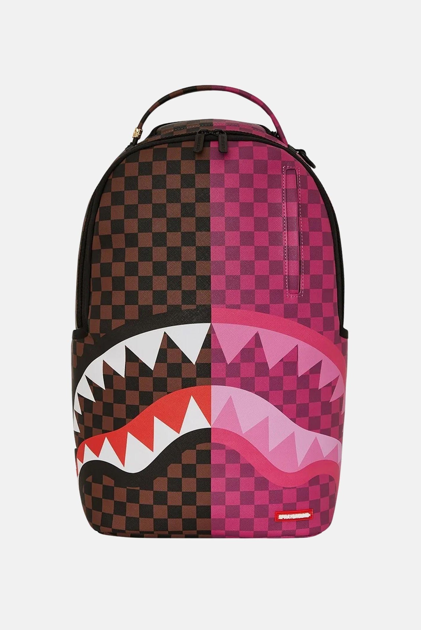 SPRAYGROUND Zaino SPLIT SIP PINK CHECK DLXSV marrone e rosa da donna 910B6286NSZ SPRAYGROUND