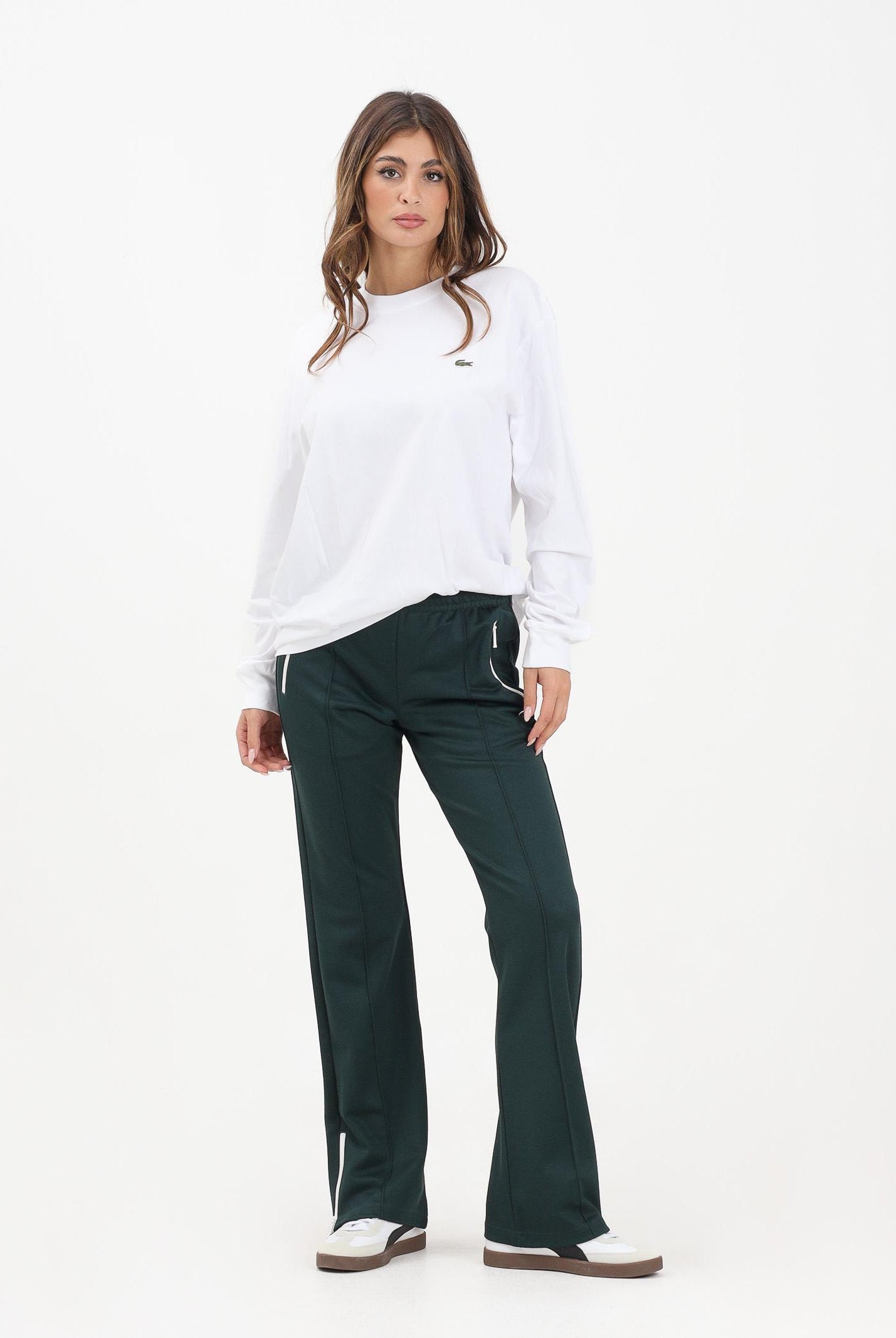 LACOSTE Pantalone sportivo verde da donna XF5253 YZP LACOSTE