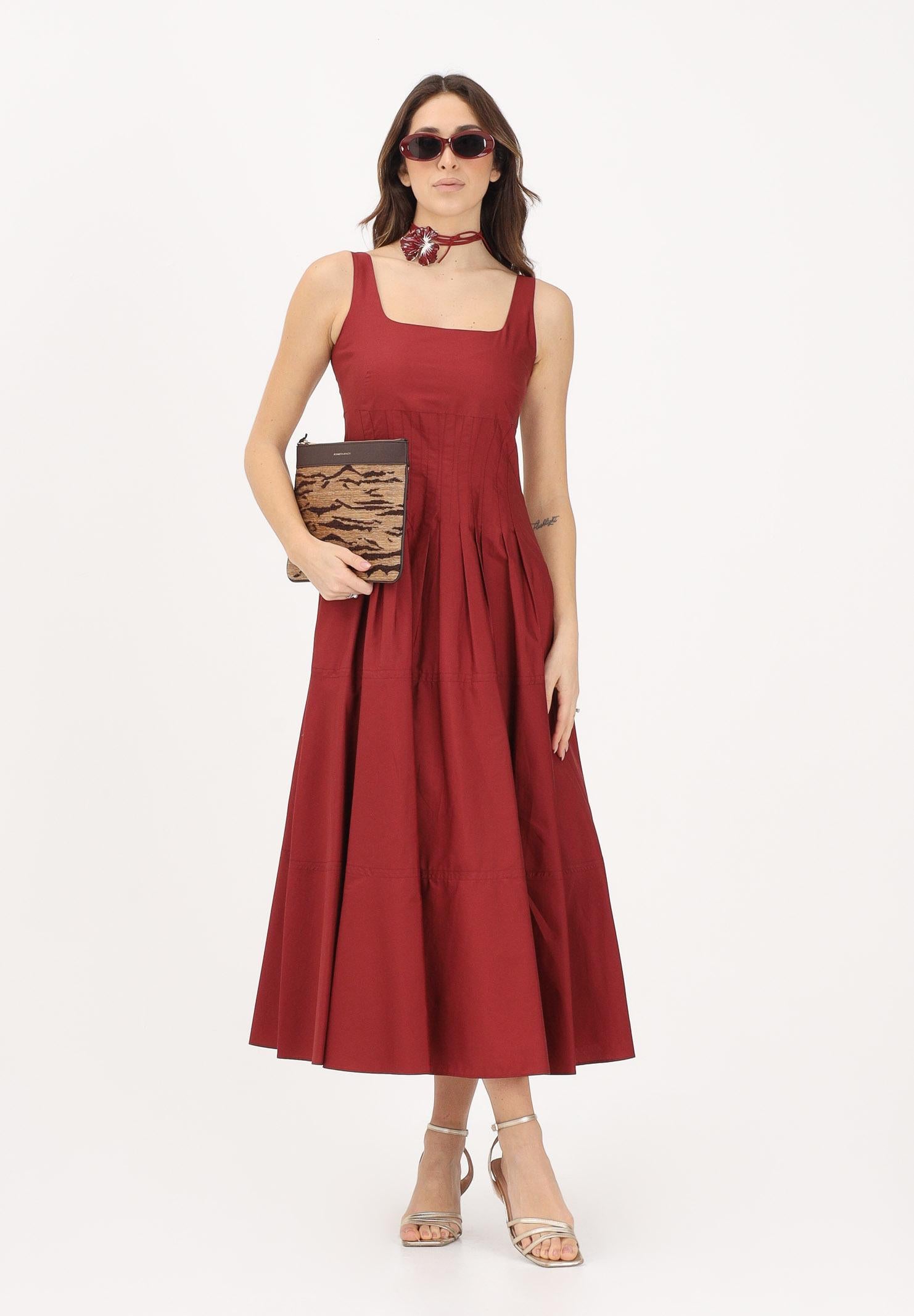 MAX MARA Abito midi SPXGIRO rosso mattone da donna 2616221022600 074 MAX MARA