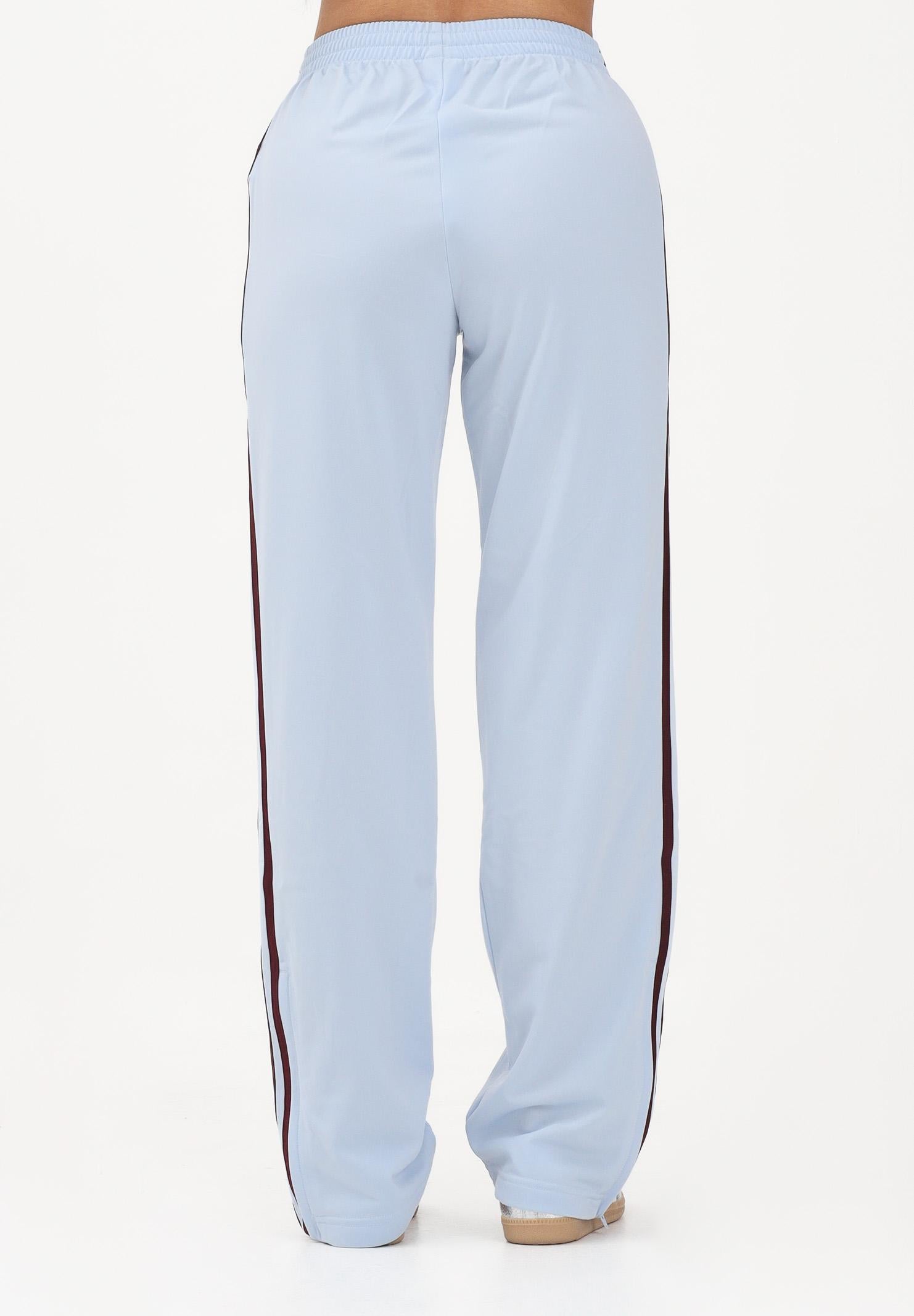 ADIDAS ORIGINALS Pantalone sportivo Firebird Classic celeste e bordeaux da donna KC6561 . ADIDAS ORIGINALS