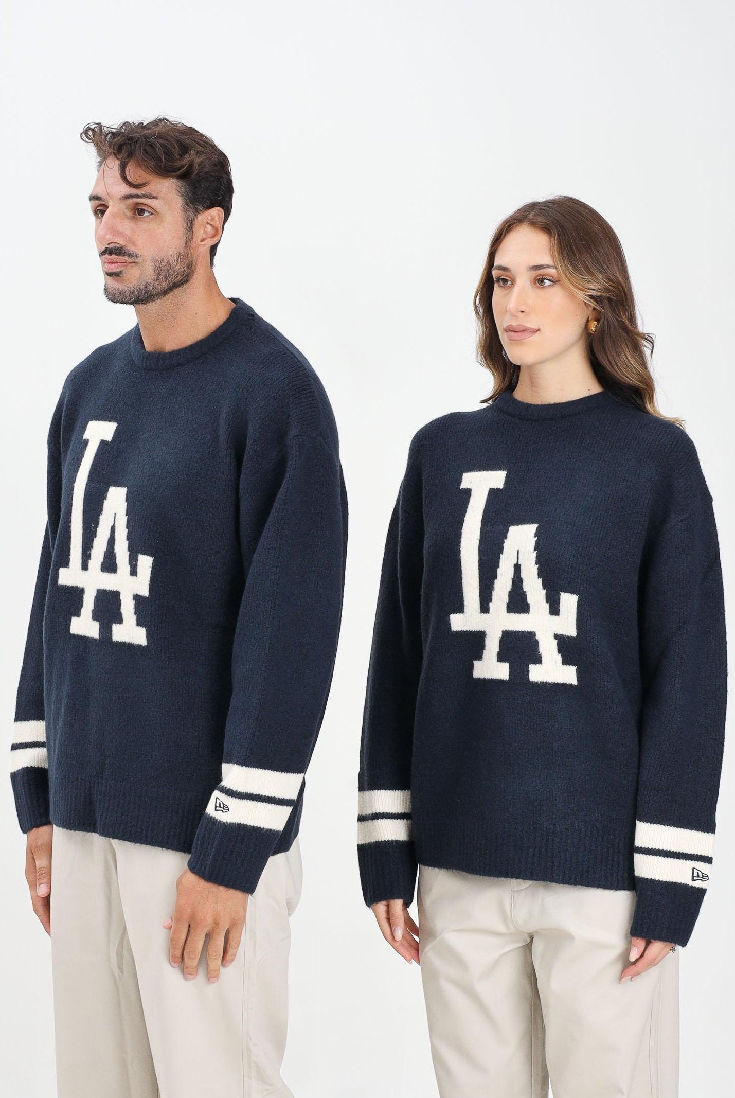 NEW ERA Maglione girocollo LA Dodgers MLB blu per uomo e donna 60684329 NEW ERA