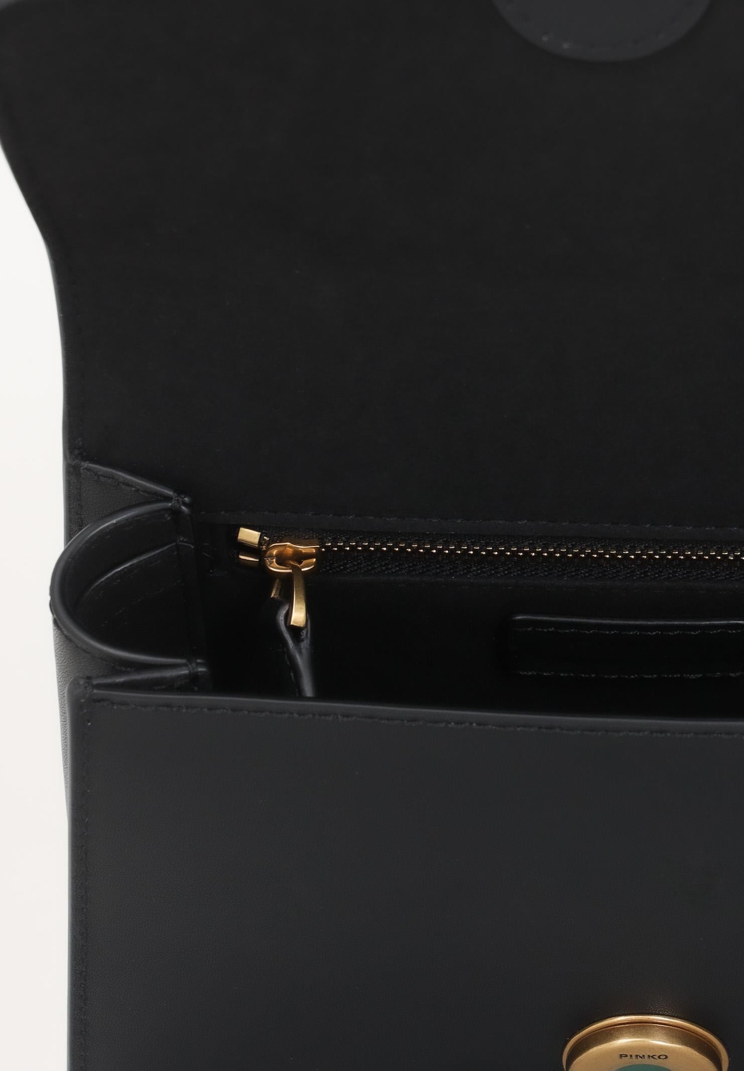 PINKO Borsa a mano Mini Love Bag One Top Handle Light nera da donna 100071A0F1 Z99Q PINKO