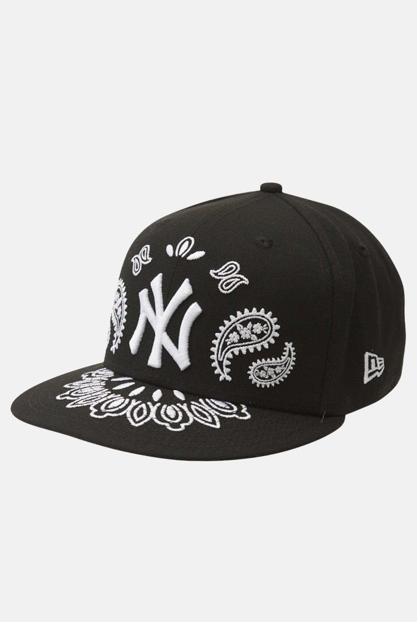NEW ERA Cappello con visiera 59FIFTY Fitted New York Yankees MLB Paisley nero per uomo e donna 60691178 NEW ERA