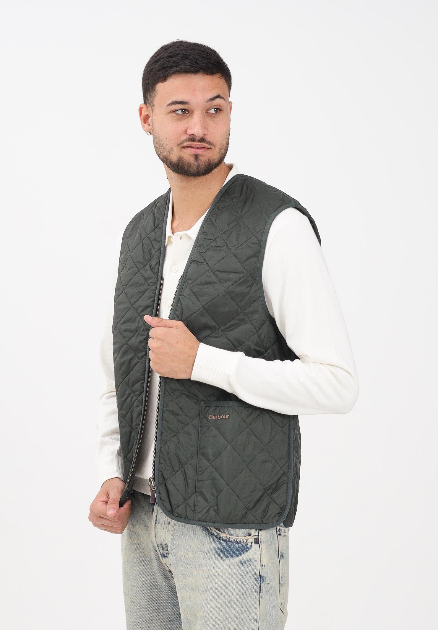 BARBOUR Smanicato verde da uomo compatibile come interno per il giubbotto Bedale 252MMLI0001 GN92 BARBOUR