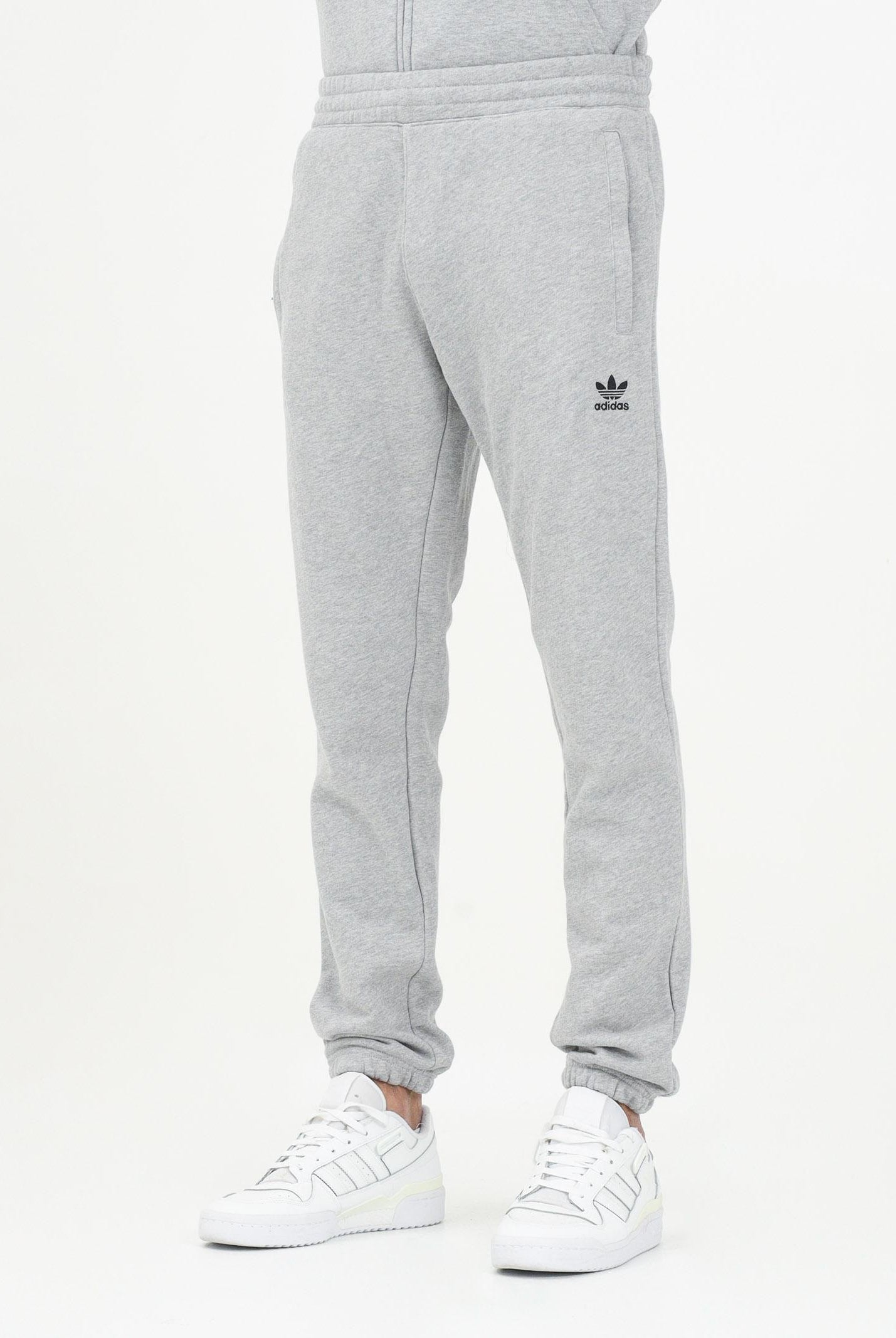 Pantalone sportivo Trefoil Essentials French Terry grigio da uomo JD2424  ADIDAS ORIGINALS