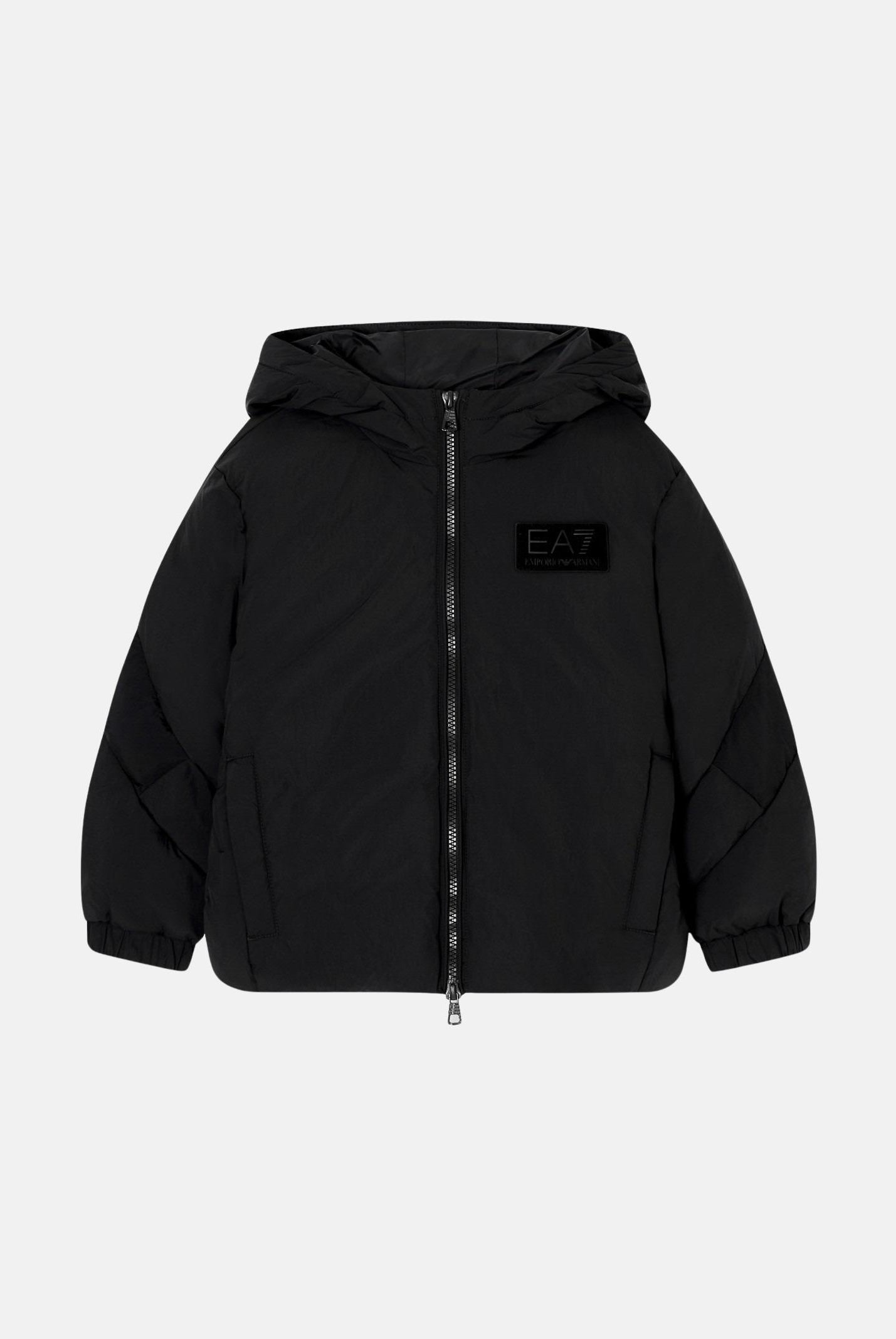 EA7 Piumino nero da bambino con logo 7B000233AF15951 UC001 EA7