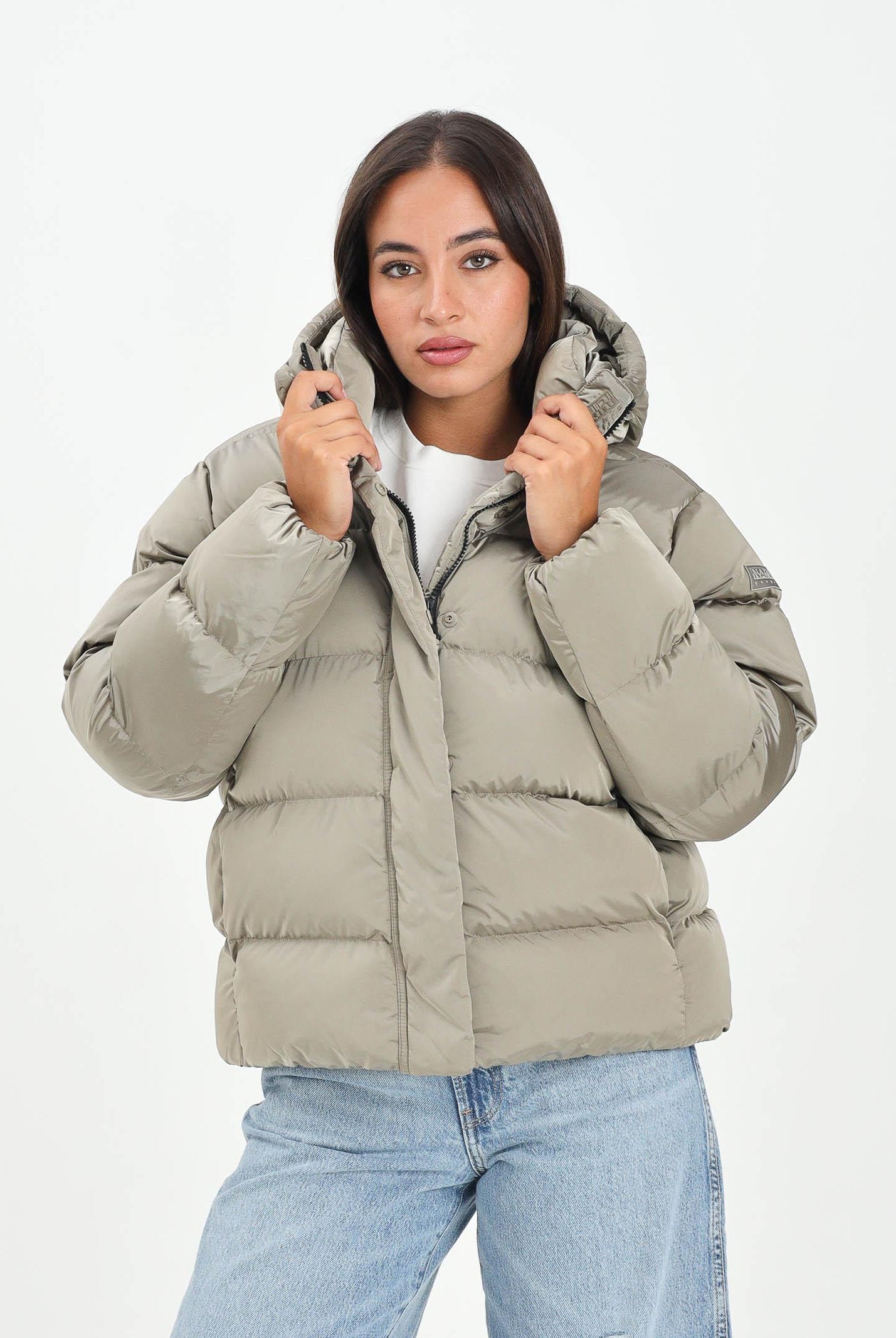NAPAPIJRI Piumino A-Glane 1 riviera beige da donna NP0A88Z4N1T1 NAPAPIJRI