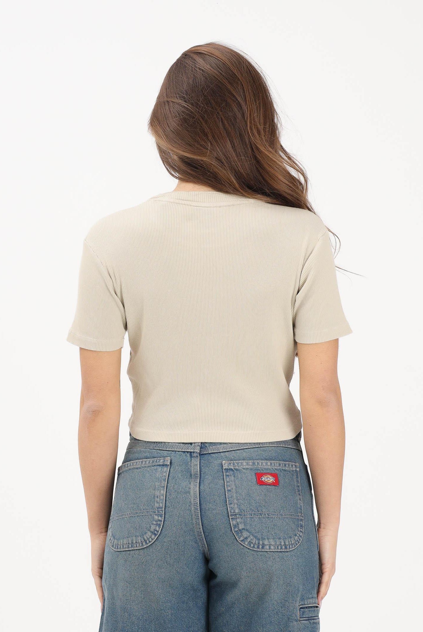 DICKIES T-shirt a manica corta Plentywood beige da donna DK0A866FL441 . DIckies