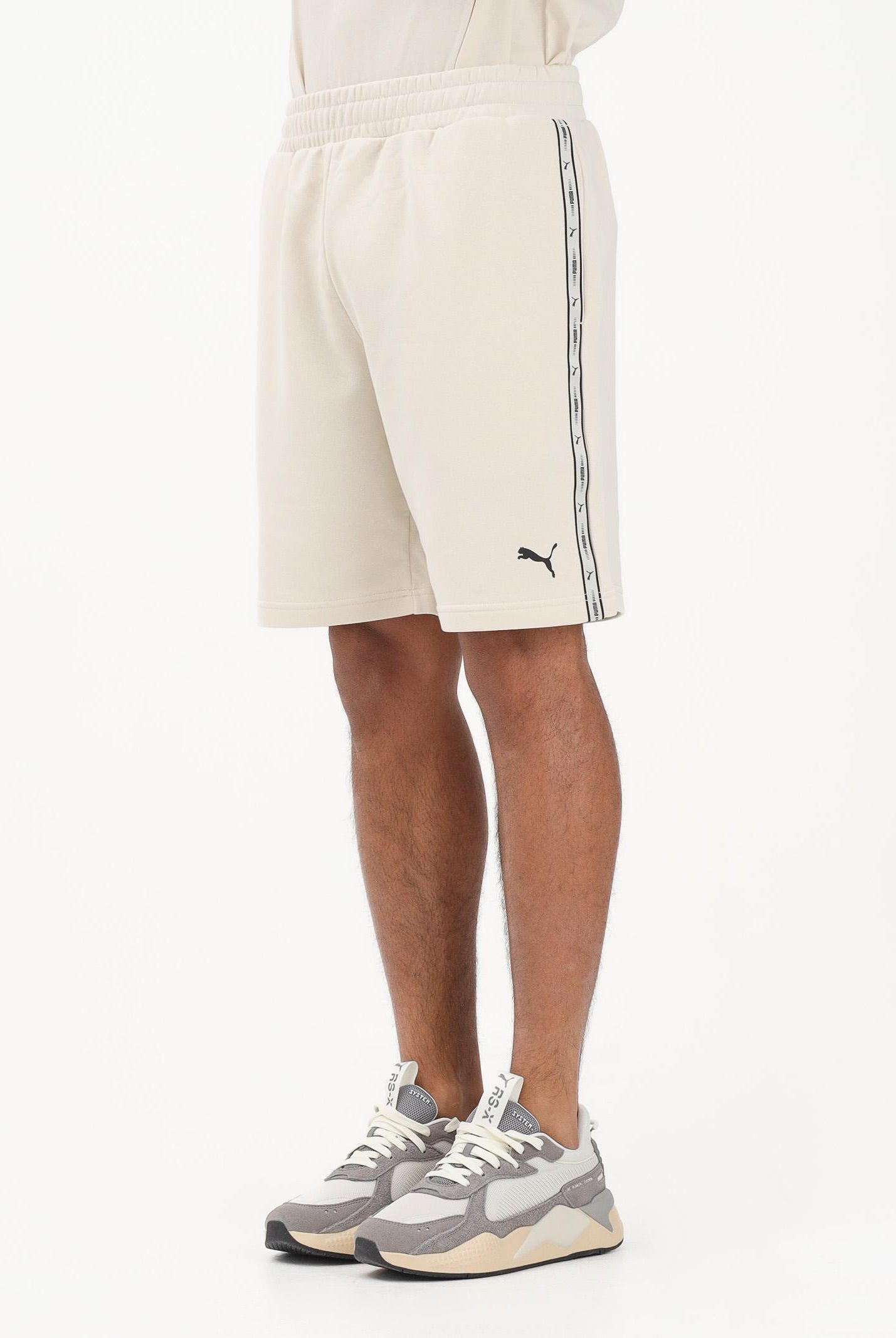 PUMA Shorts sportivo Essentials Tape panna da uomo 691696 87 PUMA