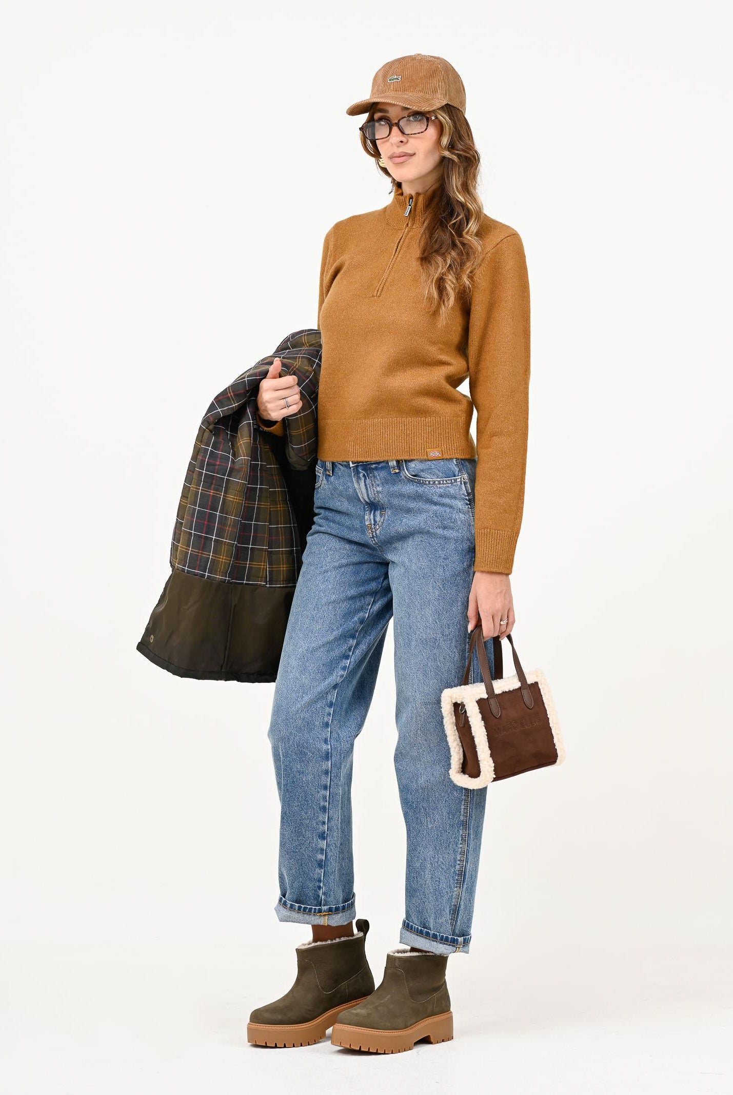 DICKIES Maglioncino a collo alto Ruston cammello da donna DK0A87P10BD1 DIckies