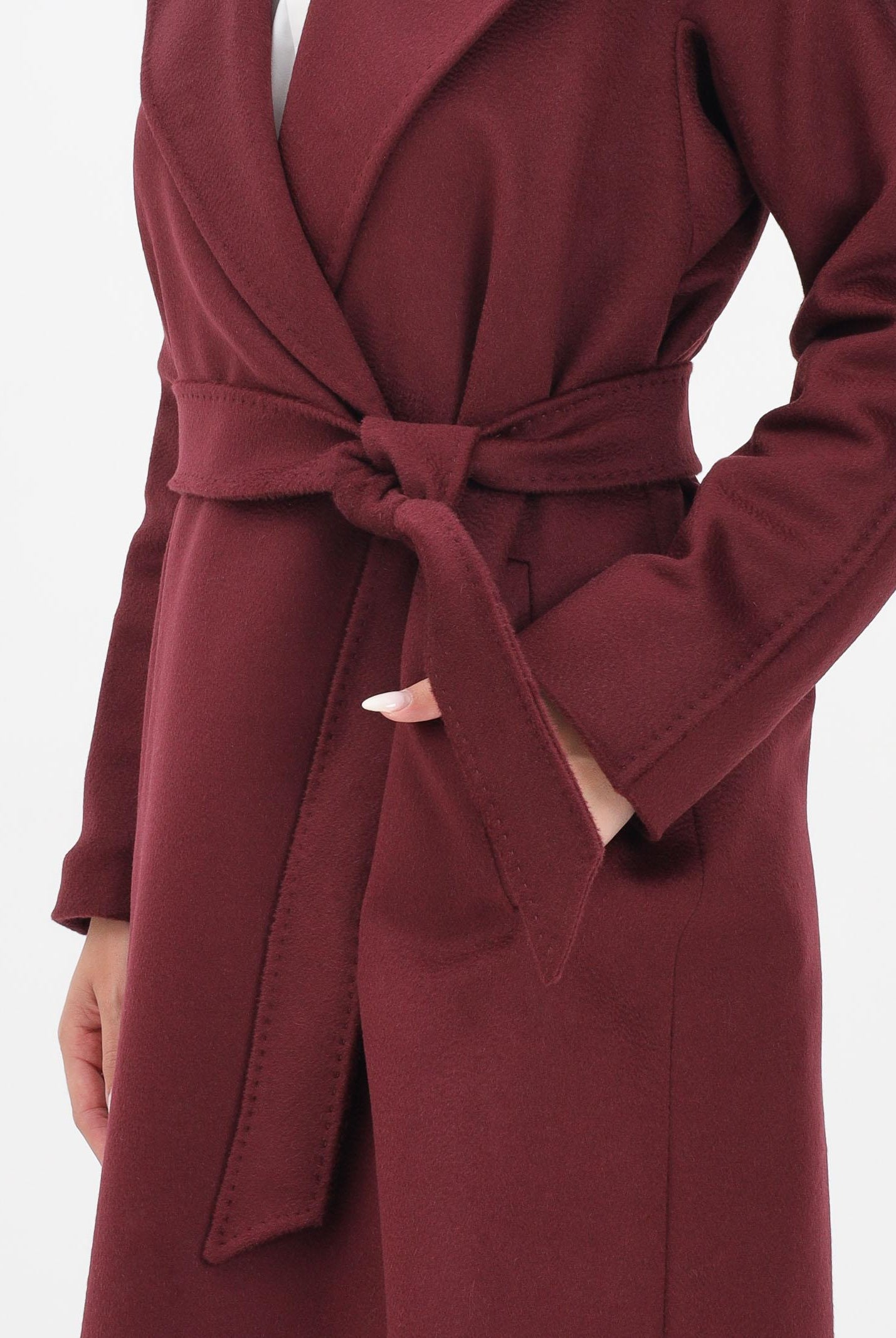 MAX MARA Cappotto Dravenna bordeaux da donna 2526016091600 084 MAX MARA