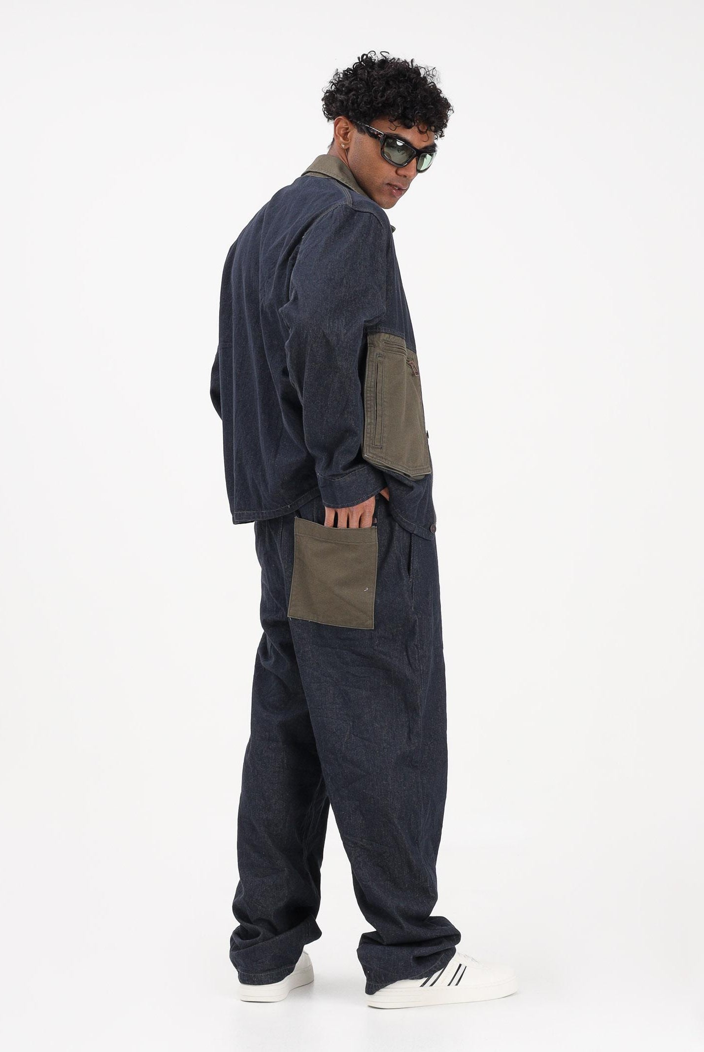 ARMANI EXCHANGE Jeans in denim blu da uomo con tasca a contrasto XM002882AF22508 MB001 ARMANI EXCHANGE