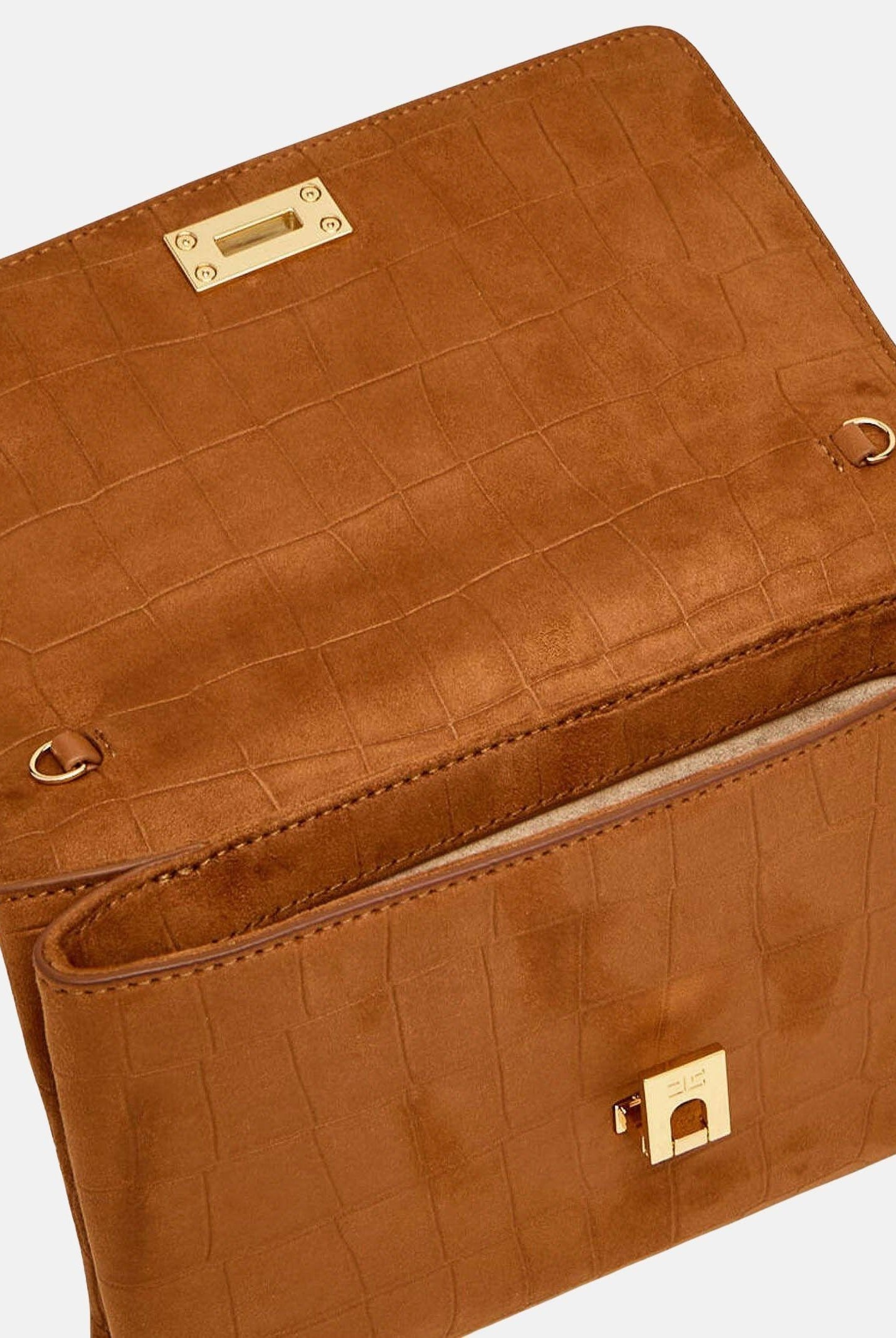 ELISABETTA FRANCHI Pochette cuoio da donna realizzata in suede BS64A61E2 600 ELISABETTA FRANCHI