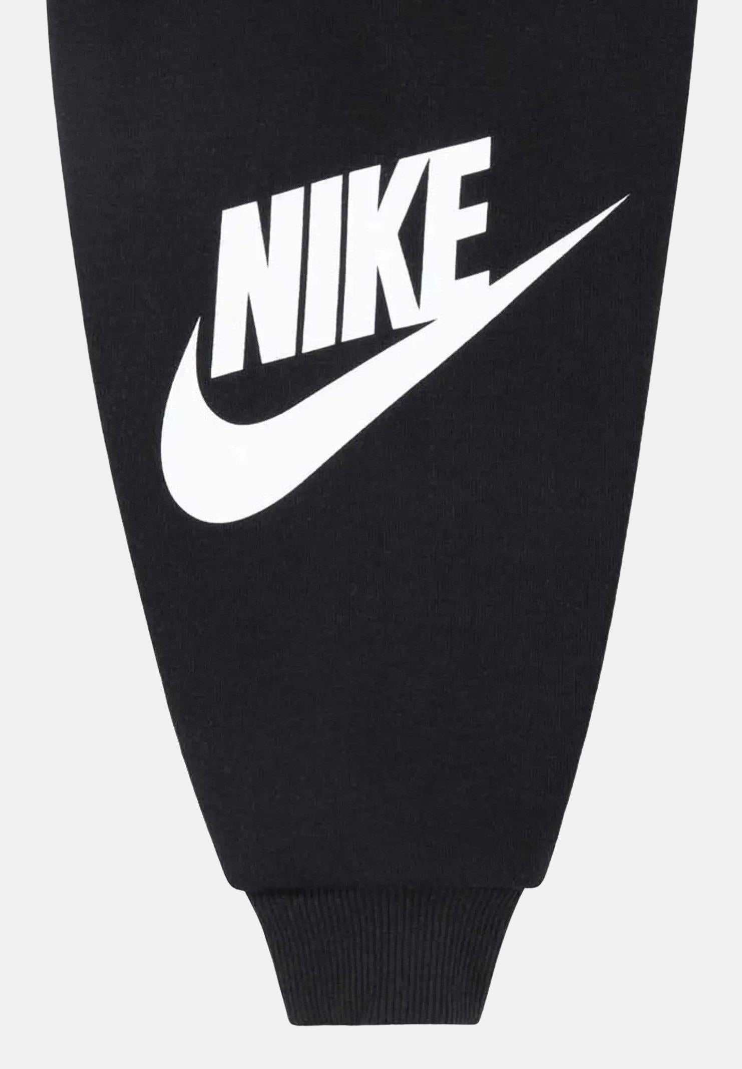 NIKE Tuta nera da neonato con stampa logo 66L135 023 NIKE