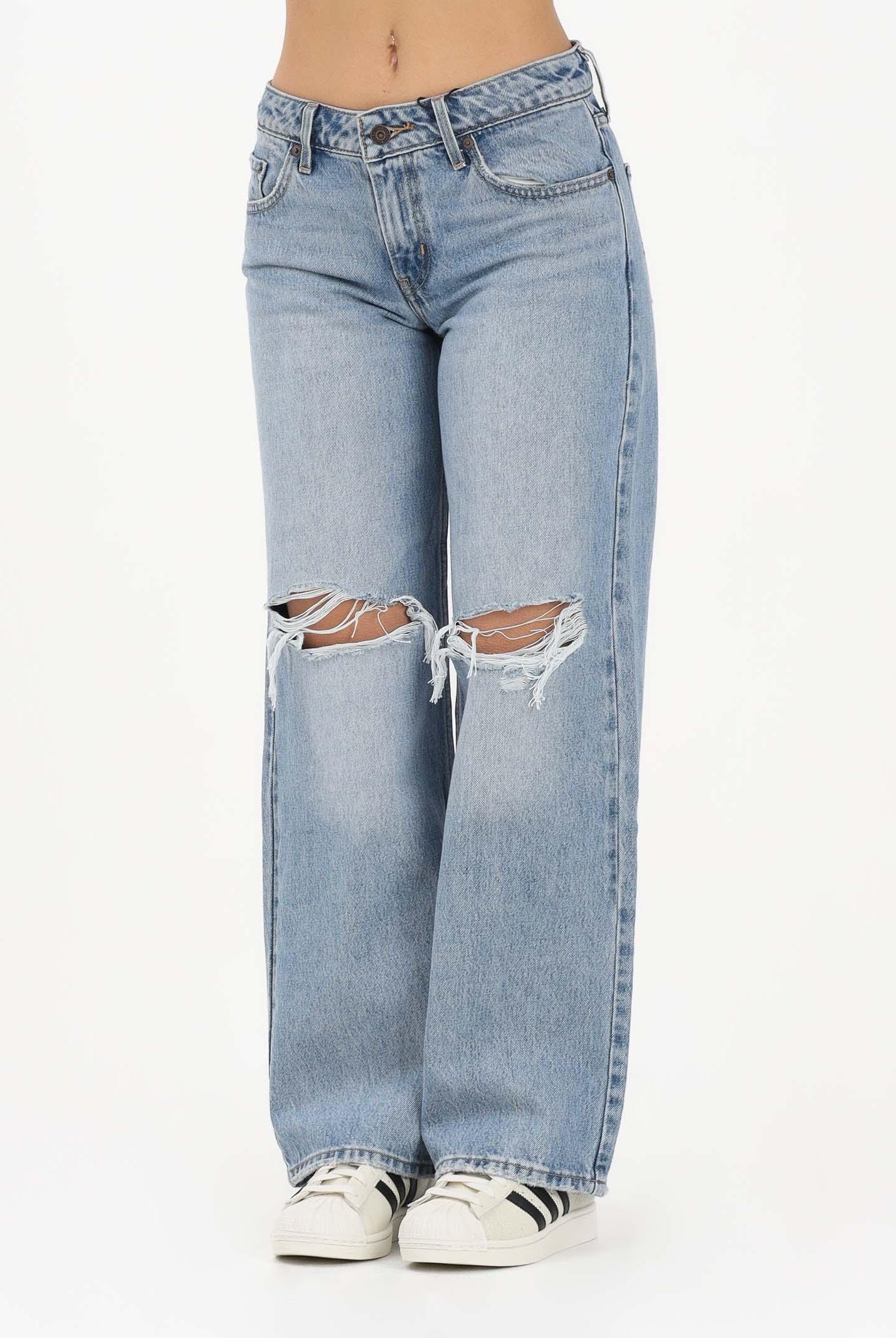 LEVI'S Jeans Low Loose in denim chiaro da donna A5566-0044 . LEVI'S®