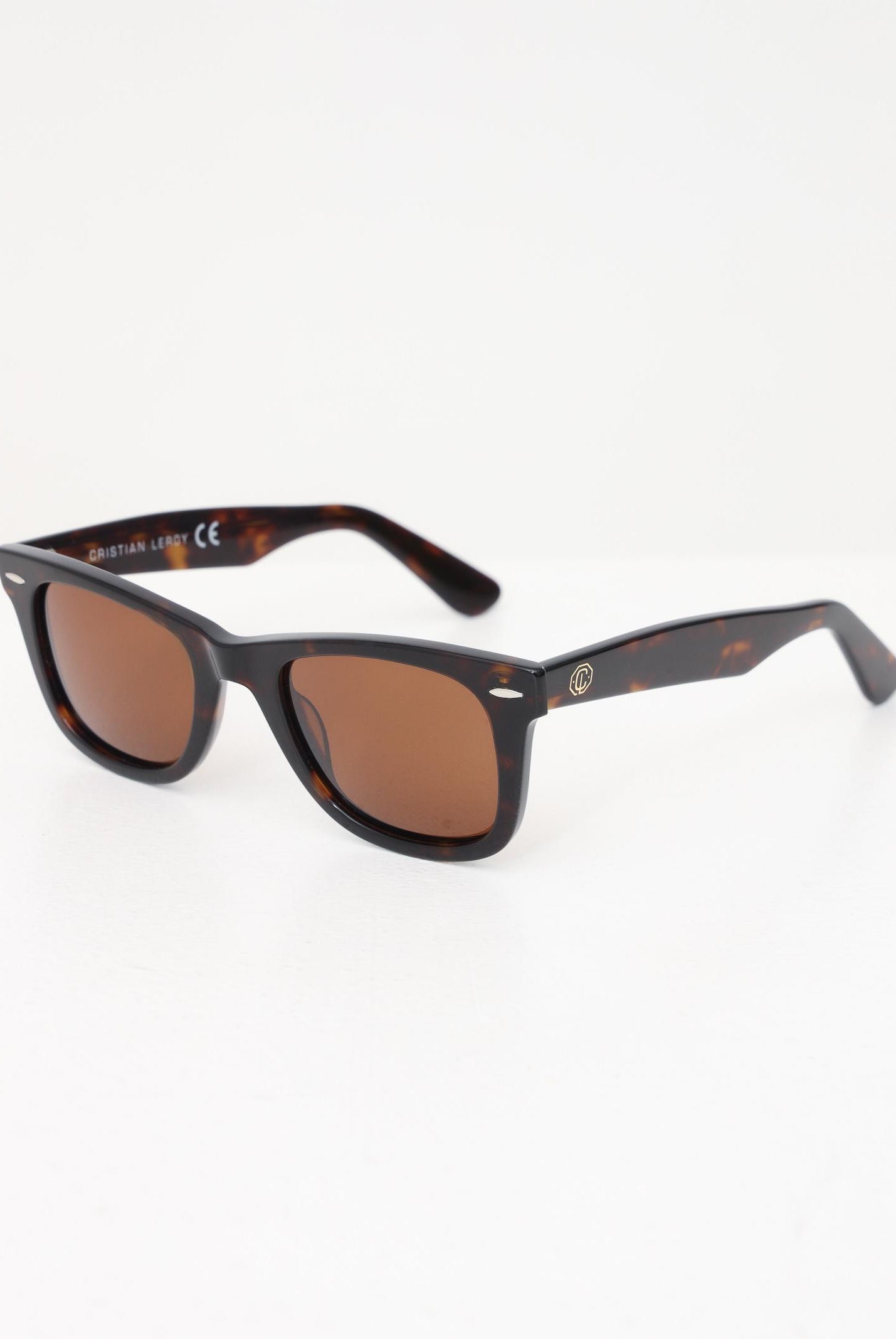 Occhiali da sole marroni per uomo e donna con montatura tartarugata 700161 07 CRISTIAN LEROY