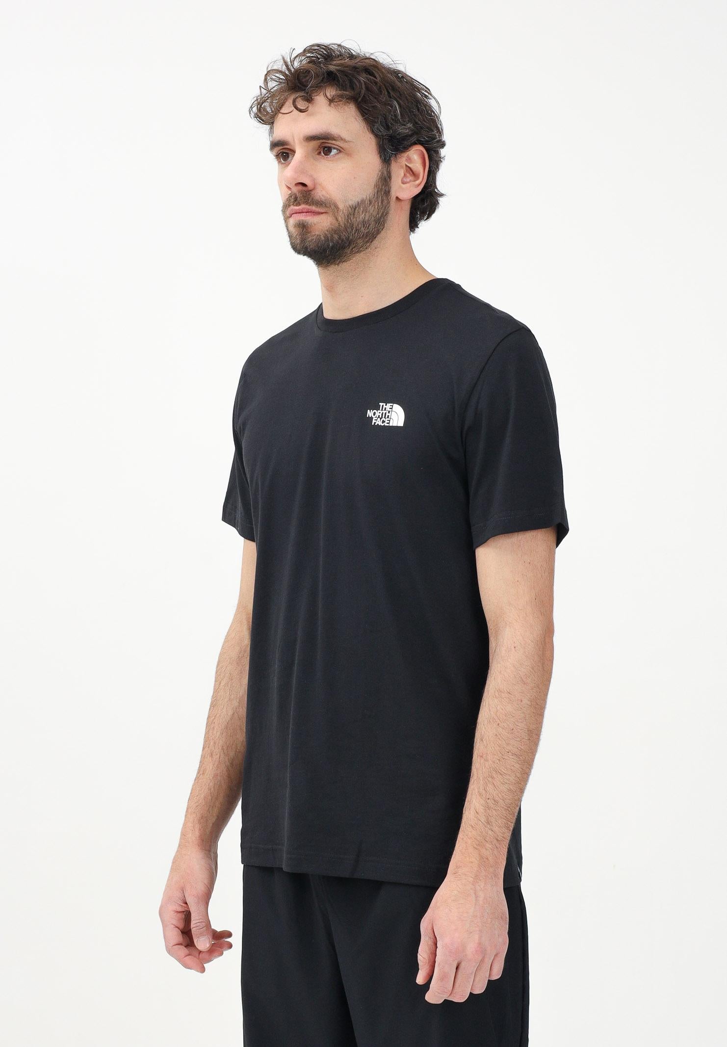 THE NORTH FACE T-shirt a manica corta Simple Dome nera da uomo NF0A87NGJK31 . THE NORTH FACE