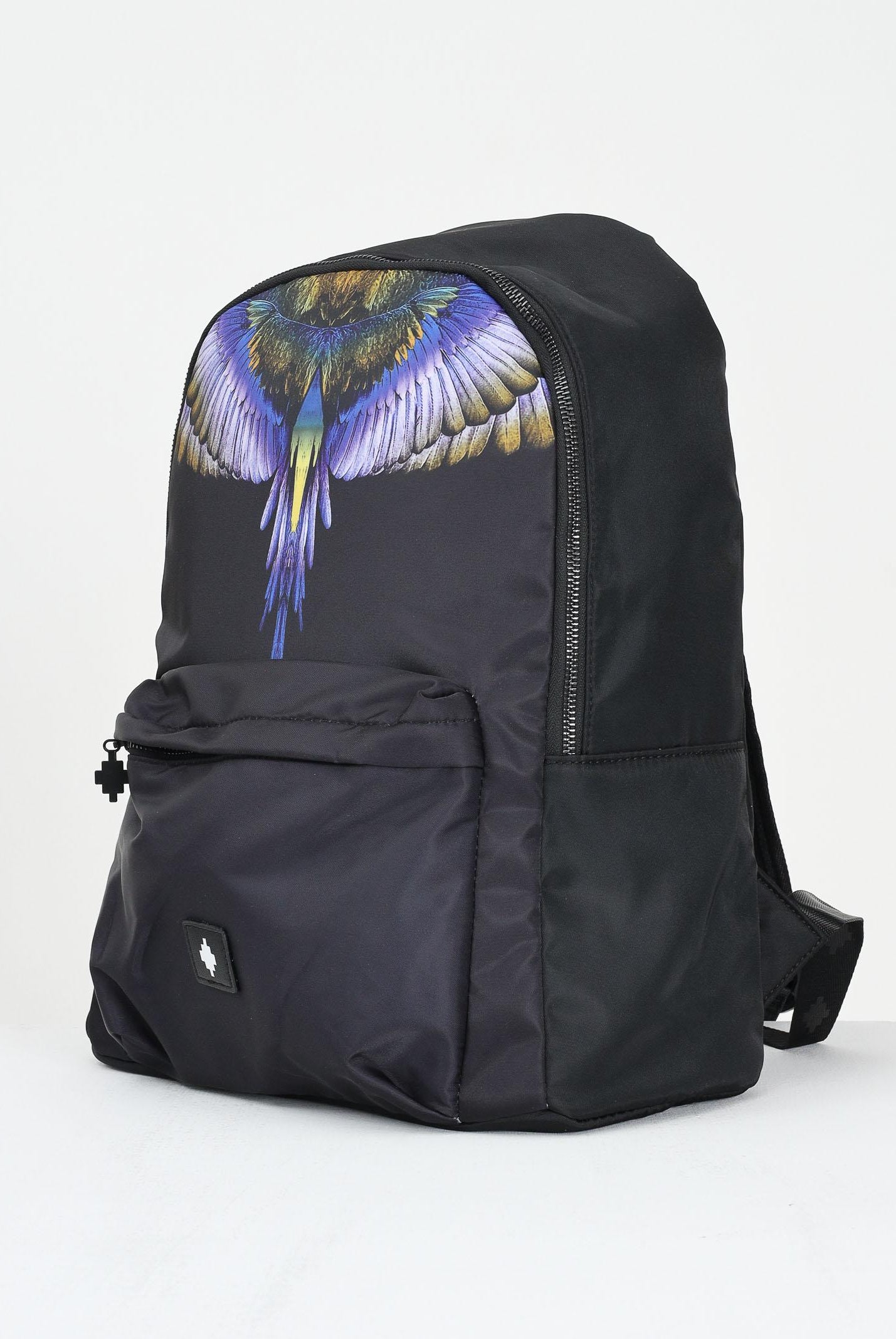 MARCELO BURLON COUNTY OF MILAN Zaino nero per uomo e donna con stampa COMAF250109 . MARCELO BURLON COUNTY OF MILAN