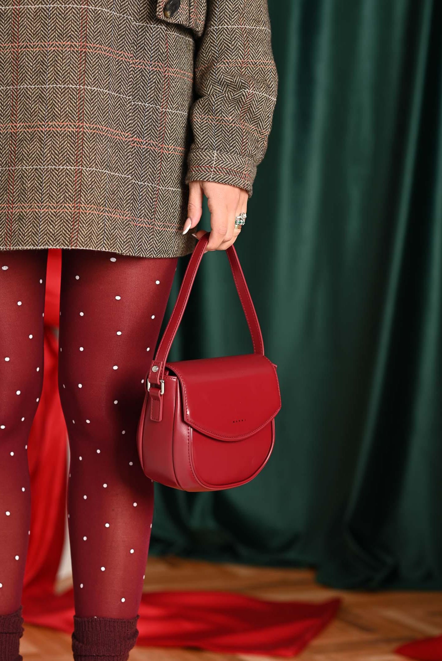 MARNI Borsa a tracolla Smile bordeaux da donna con logo istituzionale M01476M00TK 0M434 MARNI