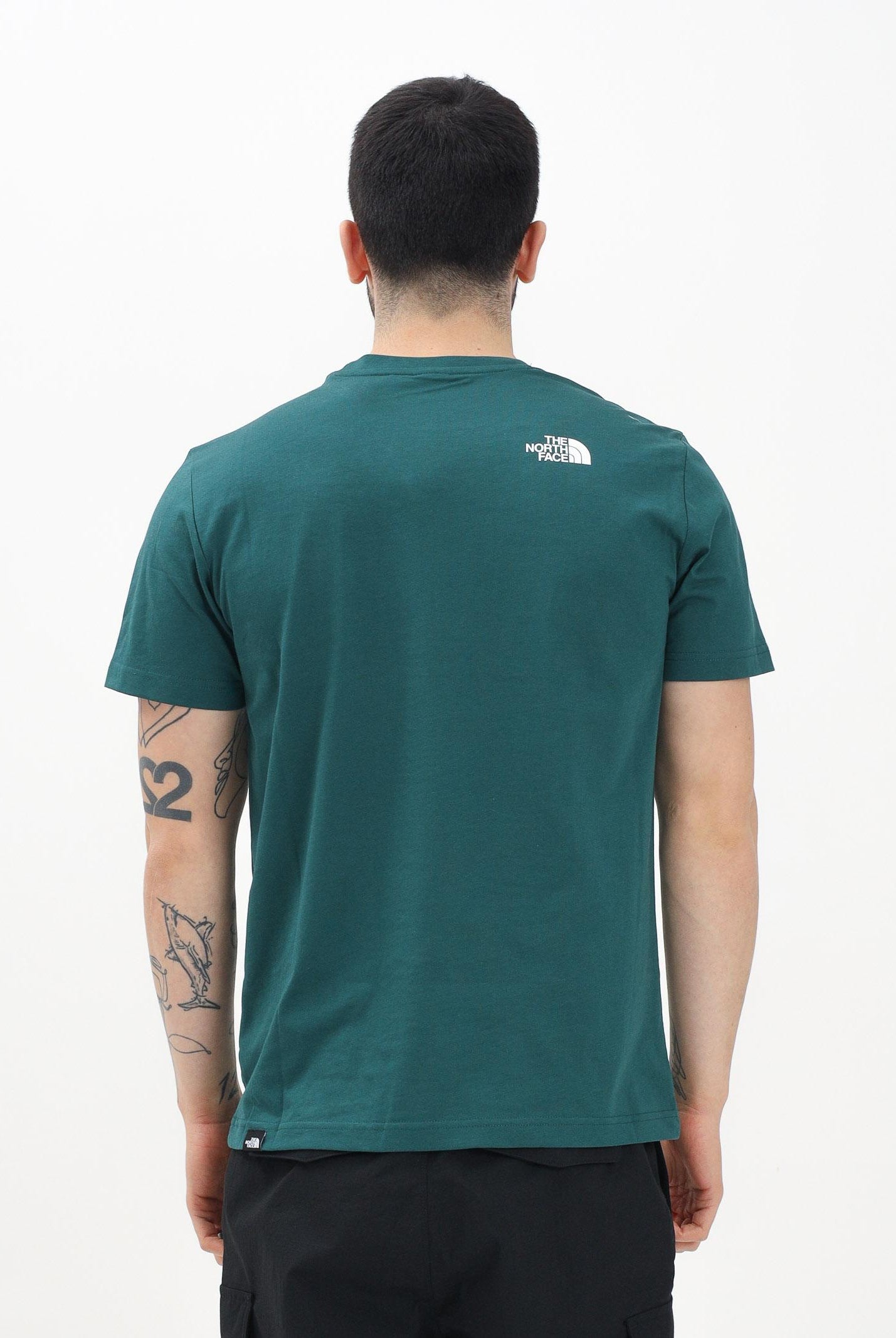 THE NORTH FACE T-shirt a manica corta Simple Dome verde da uomo NF0A87NG6GI1 . THE NORTH FACE