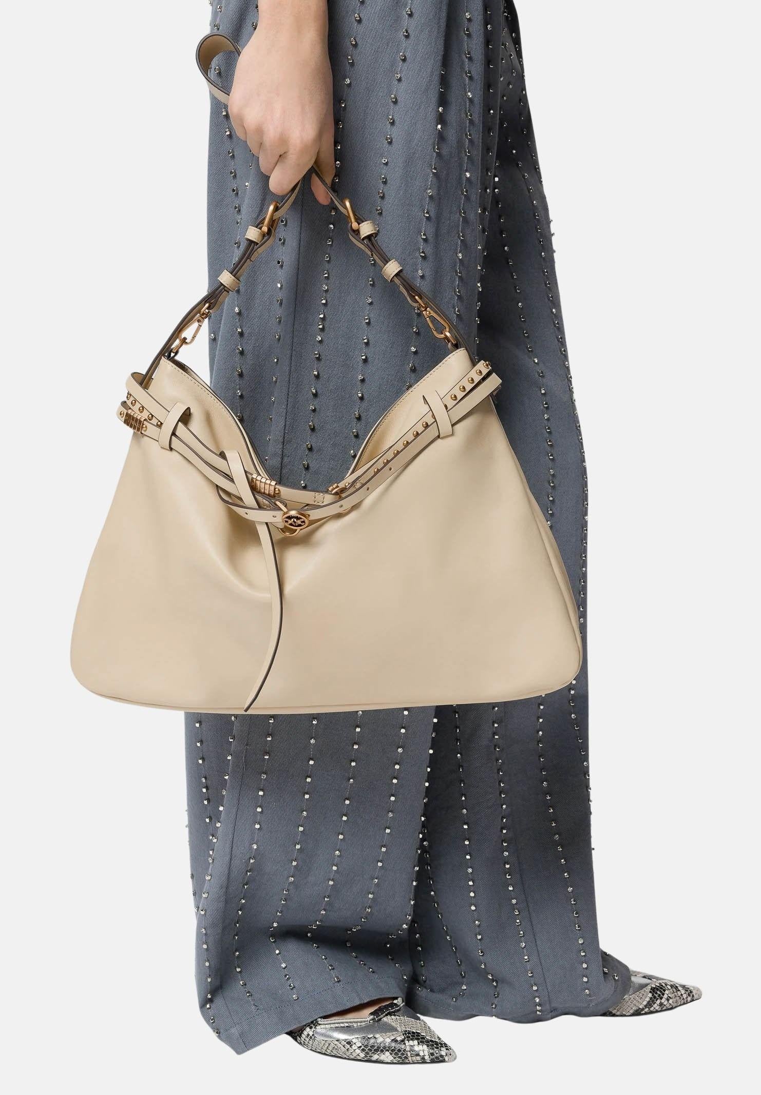 PINKO Borsa a spalla Belt Bag Big beige da donna 105903A0QO C50Q PINKO