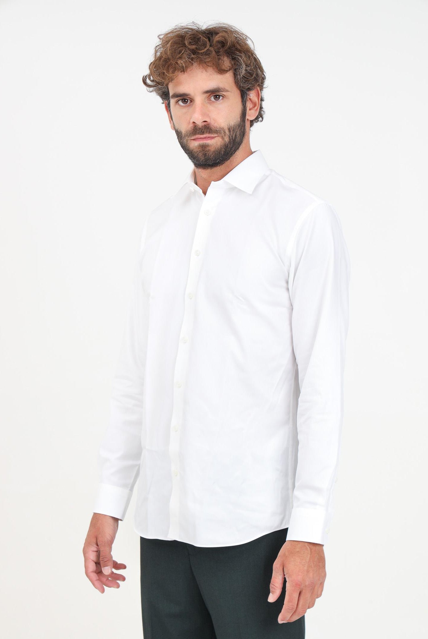 SELECTED HOMME Camicia a manica lunga bianca da uomo 16080200 BRIGHT WHITE SELECTED HOMME