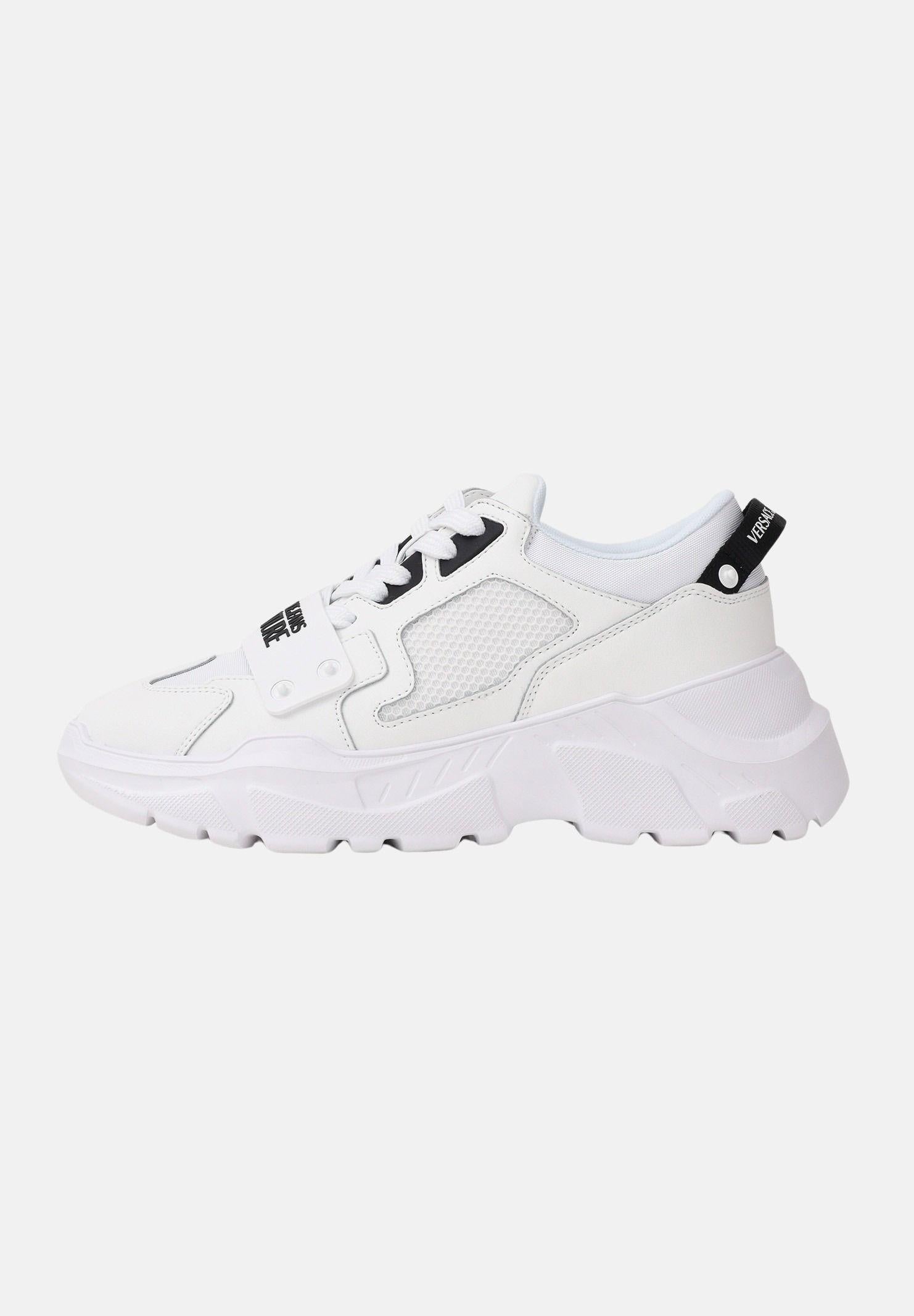 VERSACE JEANS COUTURE Sneakers bianche da uomo con logo 80YA3SC4ZSE20 003 VERSACE JEANS COUTURE