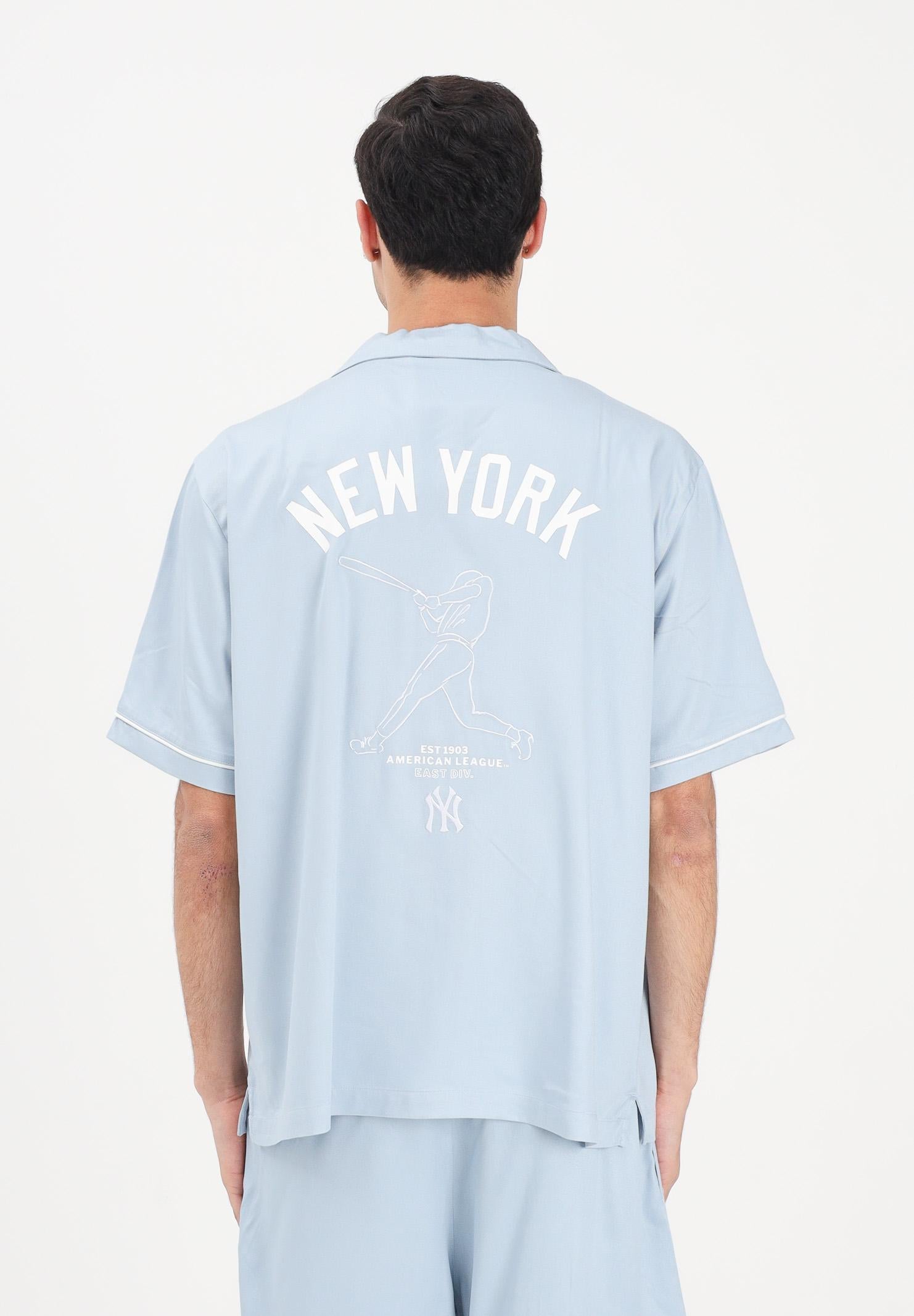 NEW ERA Camicia a manica corta MLB Graphic Revere New York Yankees celeste per uomo e donna 60856138 . NEW ERA
