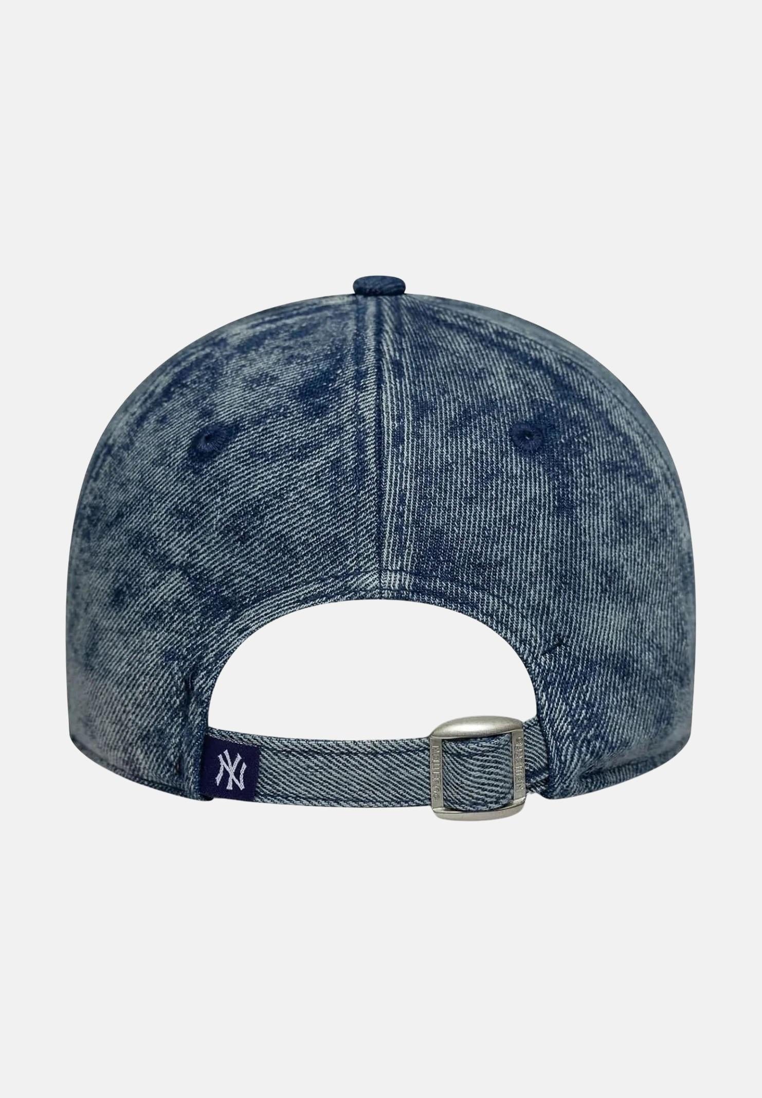 NEW ERA Cappello con visiera 9TWENTY New York Yankees MLB in denim scuro per uomo e donna 60691320 . NEW ERA