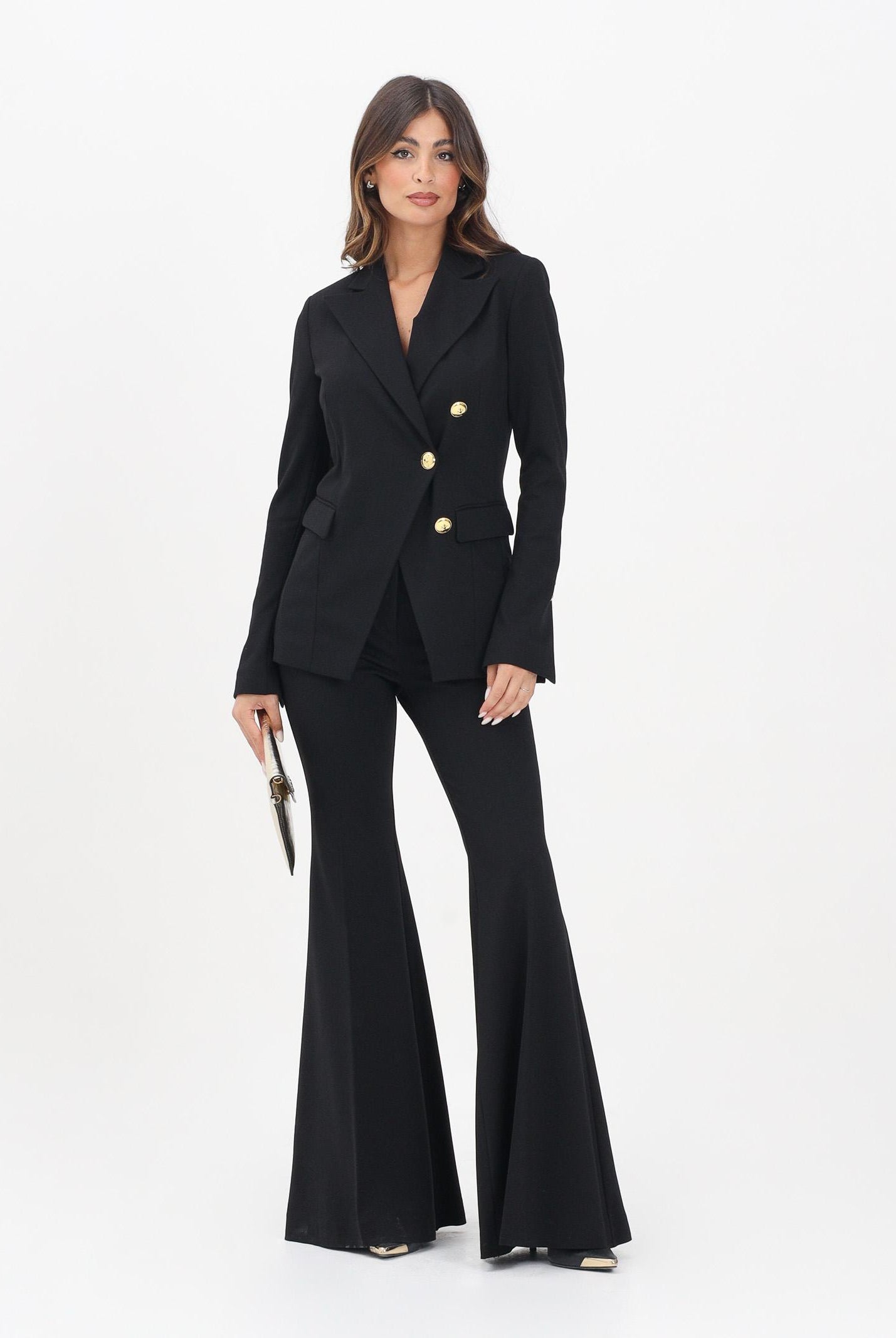 PINKO Pantalone flare-fit nero da donna 105705A24C Z99 PINKO