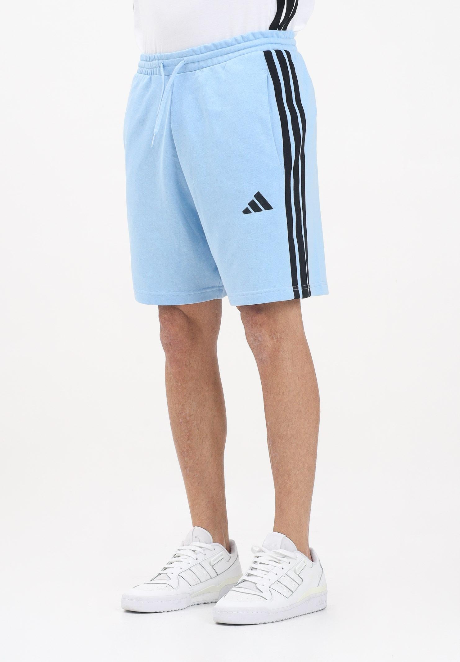 ADIDAS PERFORMANCE Shorts sportivo Train Essentials Piqué 3-Stripes azzurro da uomo JW1890 . ADIDAS PERFORMANCE