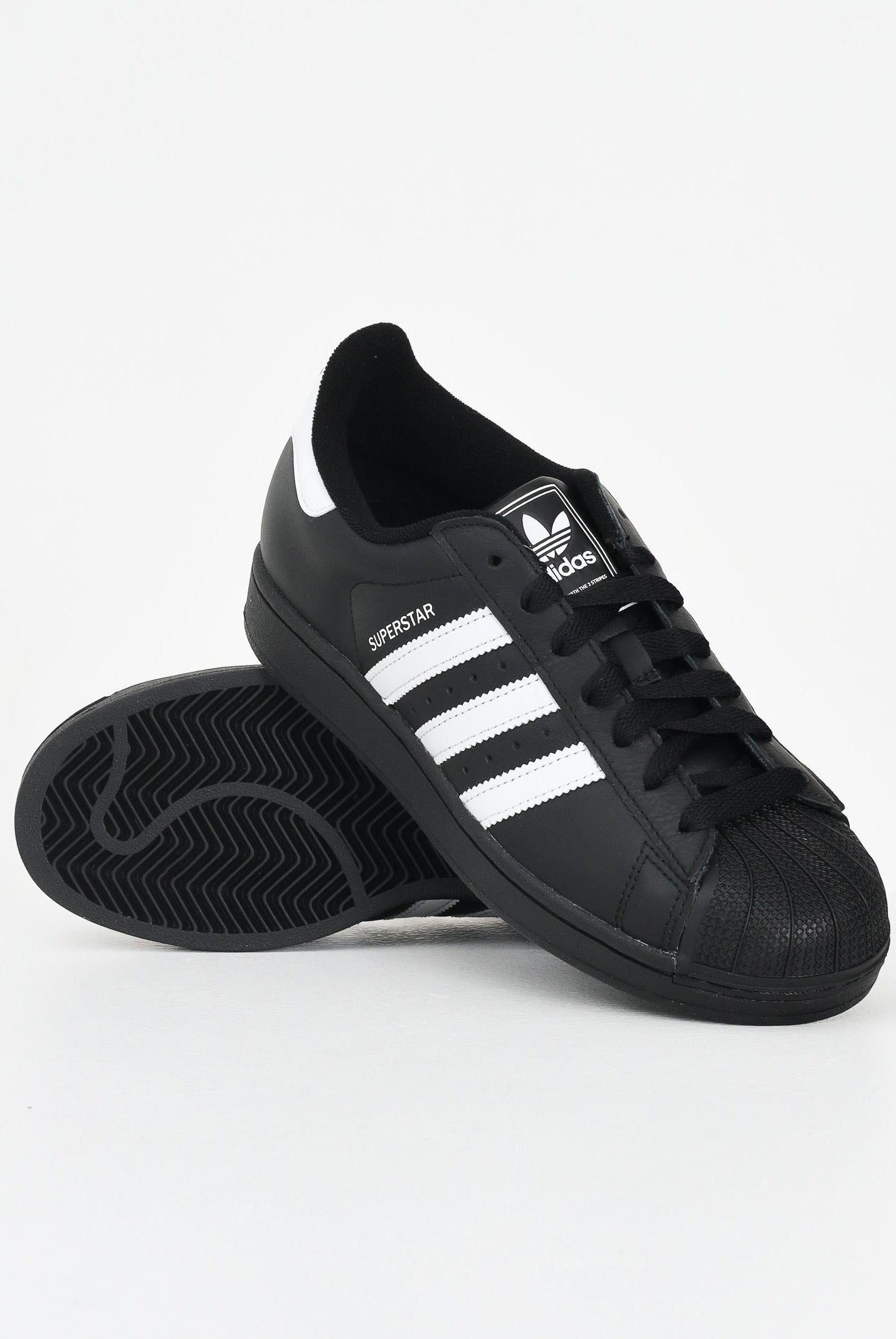 ADIDAS ORIGINALS Sneakers Superstar II nere per uomo e donna JI0079 . ADIDAS ORIGINALS
