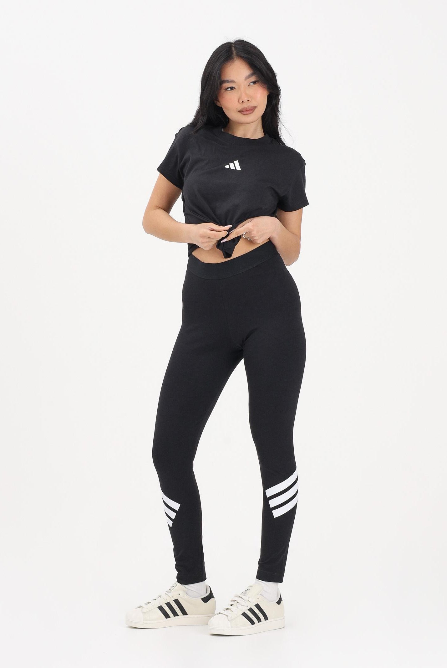 ADIDAS PERFORMANCE Leggings sportivo Future Icons 3-Stripes nero da donna JE0215 . ADIDAS PERFORMANCE
