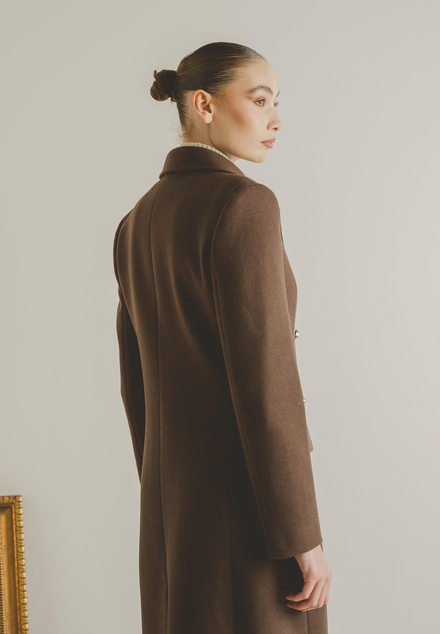 SANTAS Cappotto lungo ÉCLIPSE marrone da donna PV2623 MA SANTAS