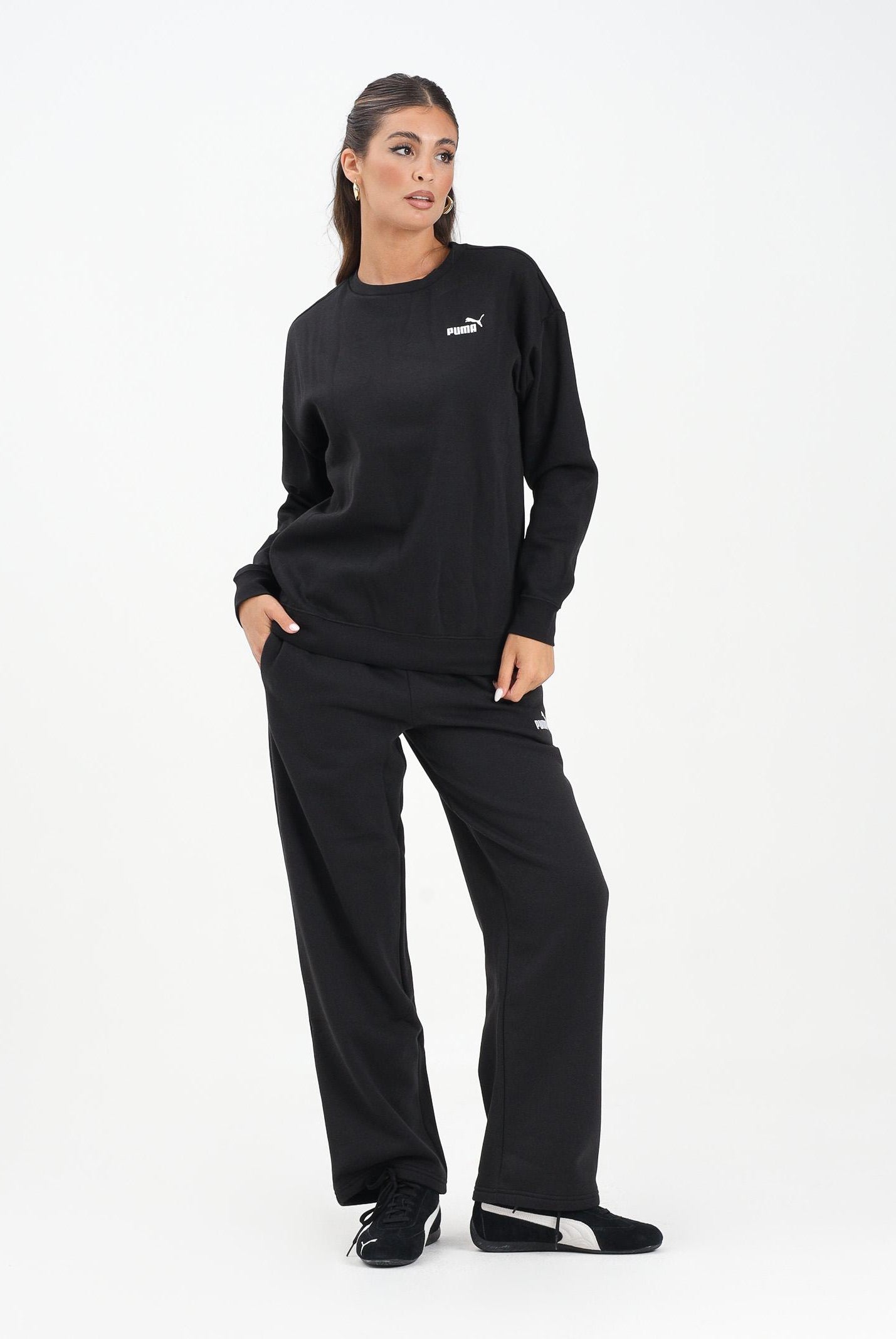 PUMA Pantalone sportivo Essentials nero da donna 689082 01 PUMA