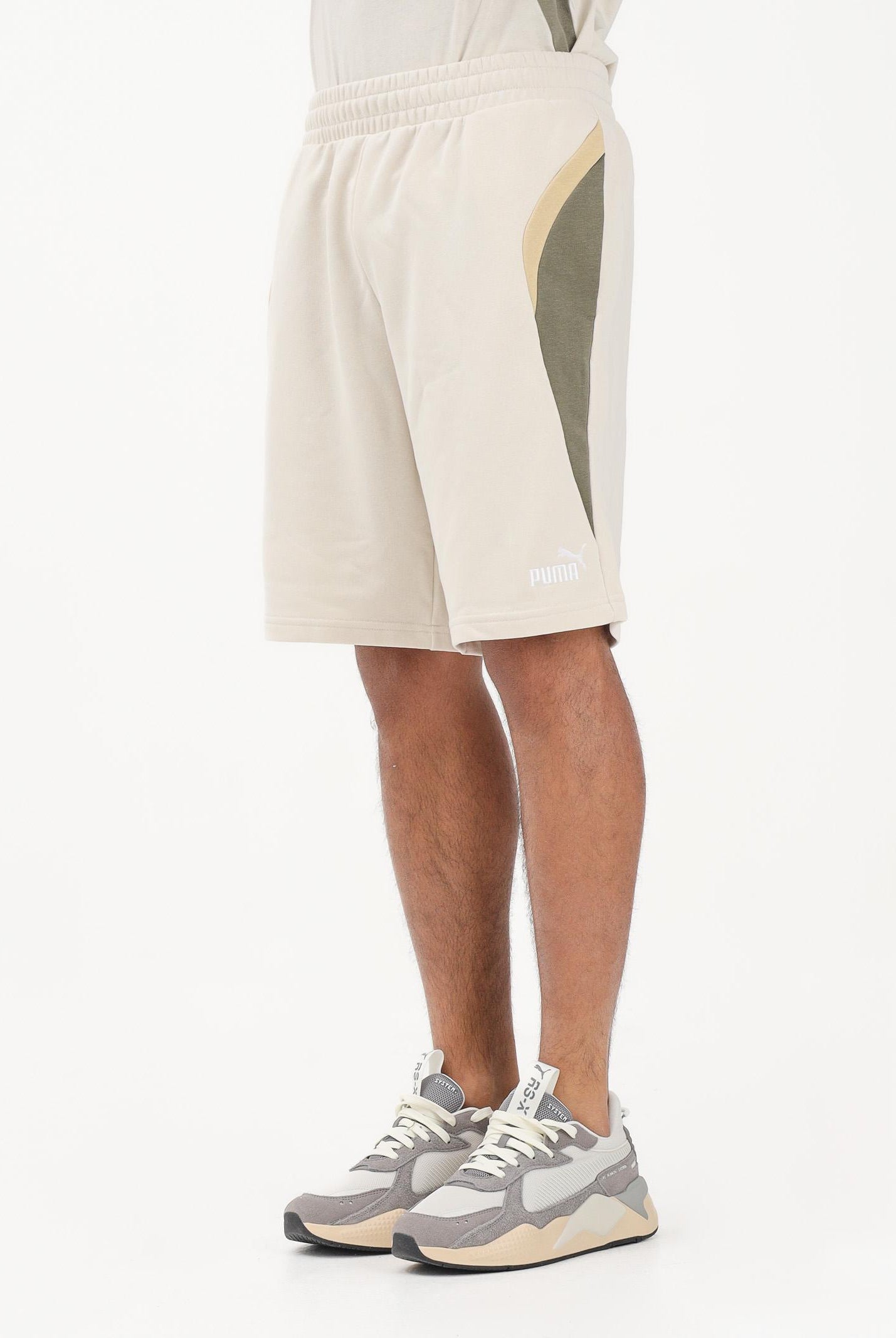 PUMA Shorts sportivo Essentials Block panna da uomo 691701 87 PUMA