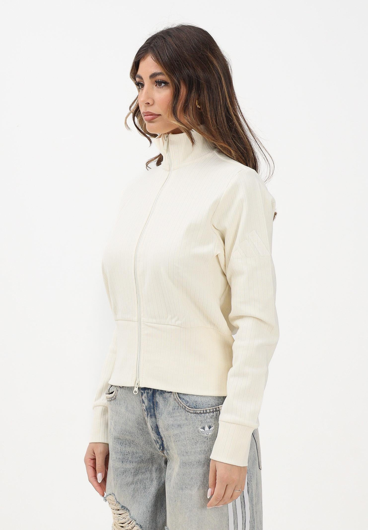 ADIDAS PERFORMANCE Felpa con zip ALL SZN Winterized panna da donna<BR/> JW7434 . ADIDAS PERFORMANCE