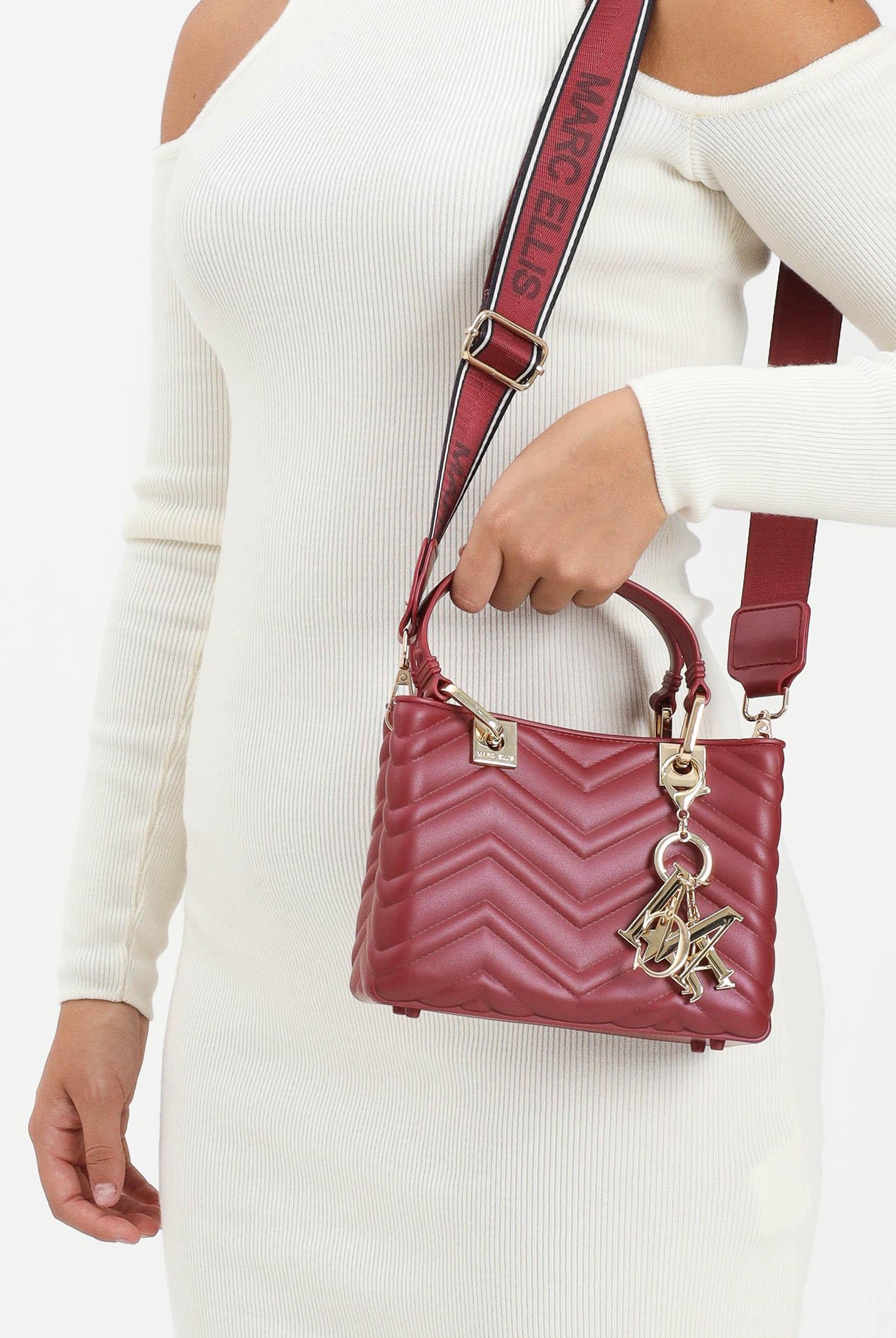 MARC ELLIS Borsa a mano Flat Krissy S rossa da donna FLAT-KRISSY-S-WAVE25 REDALIGO MARC ELLIS