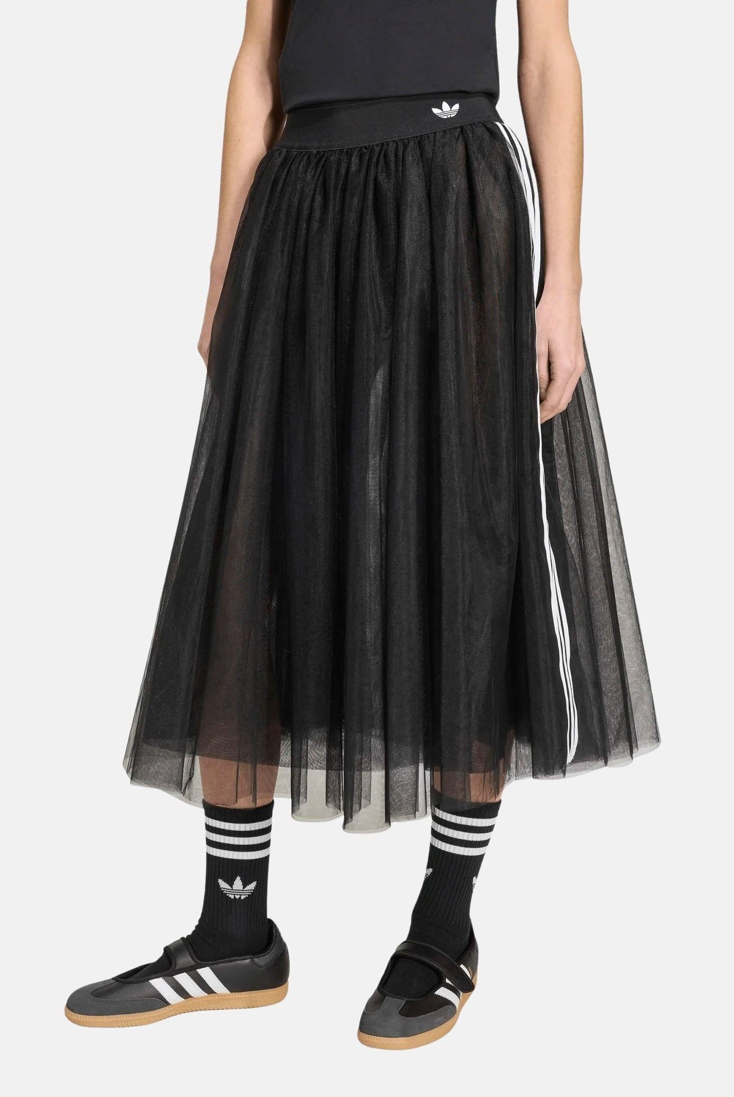 ADIDAS ORIGINALS gonna in tulle Skirt Black nera da donna KS6563 . ADIDAS PERFORMANCE