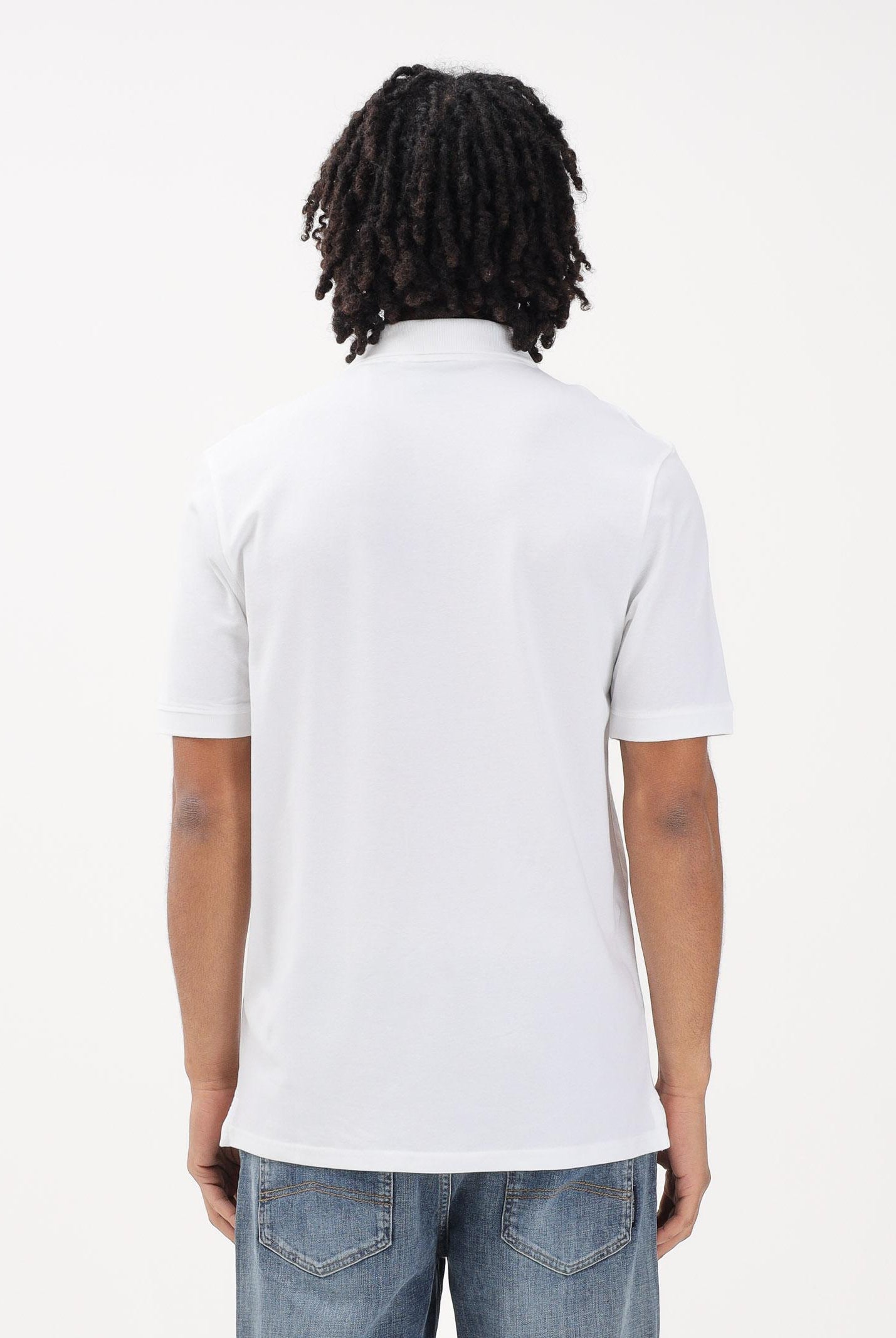 LYLE & SCOTT Polo a manica corta bianca da uomo con patch logo golden eagle SP400VOG 626 LYLE & SCOTT