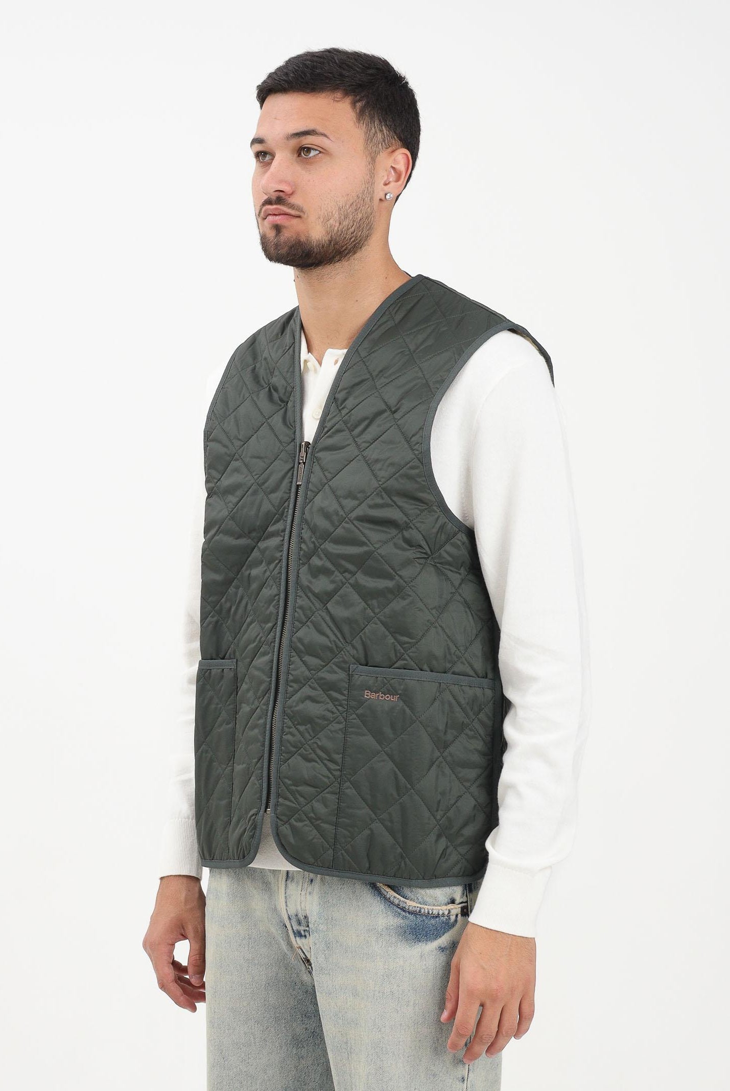 BARBOUR Smanicato verde da uomo compatibile come interno per il giubbotto Bedale 252MMLI0001 GN91 BARBOUR