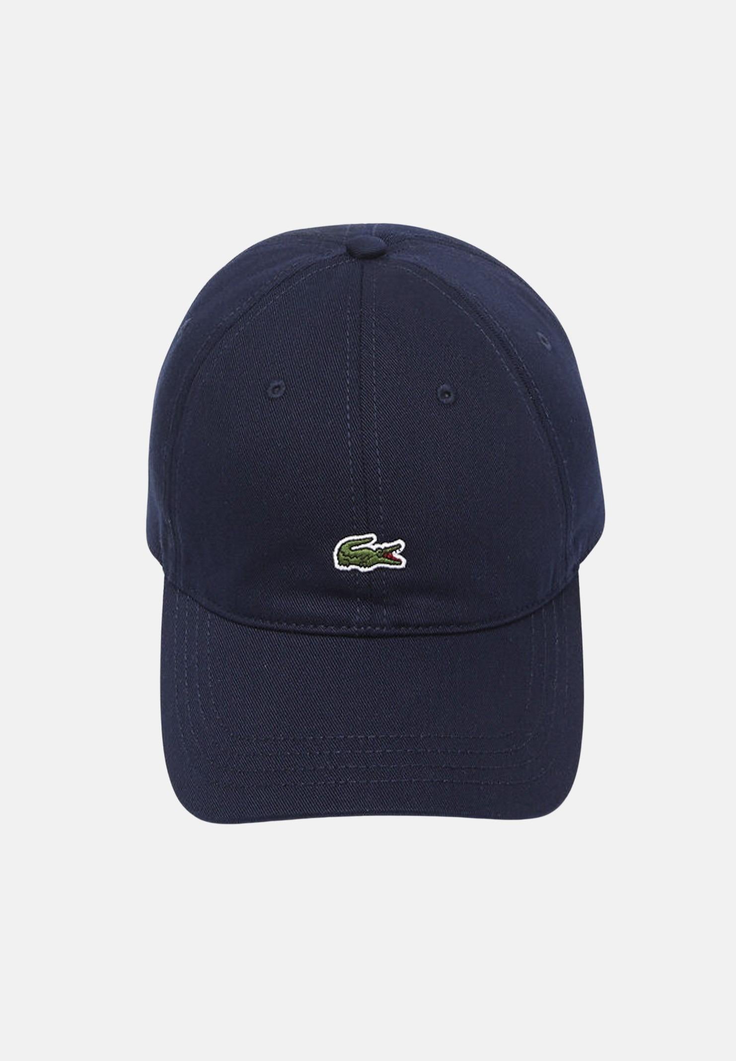 LACOSTE Cappello con visiera blu per uomo e donna con patch logo coccodrillo RK0491 166 LACOSTE