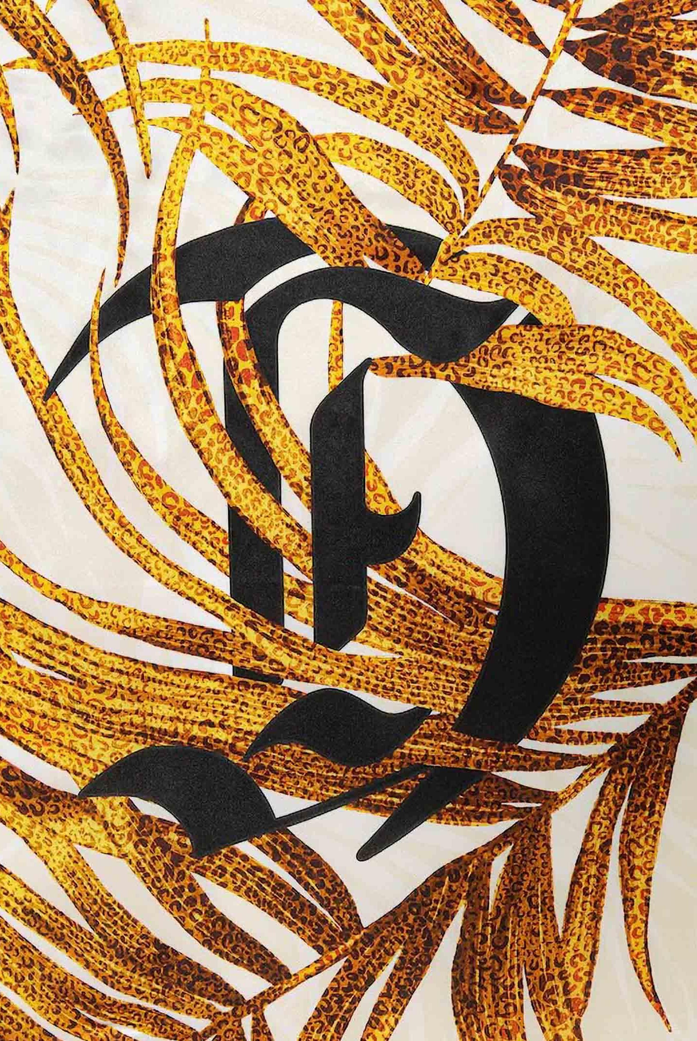 JUST CAVALLI Foulard bianco da donna realizzato con una vivace stampa tropicale 80RA2H01ZG321 R79 JUST CAVALLI