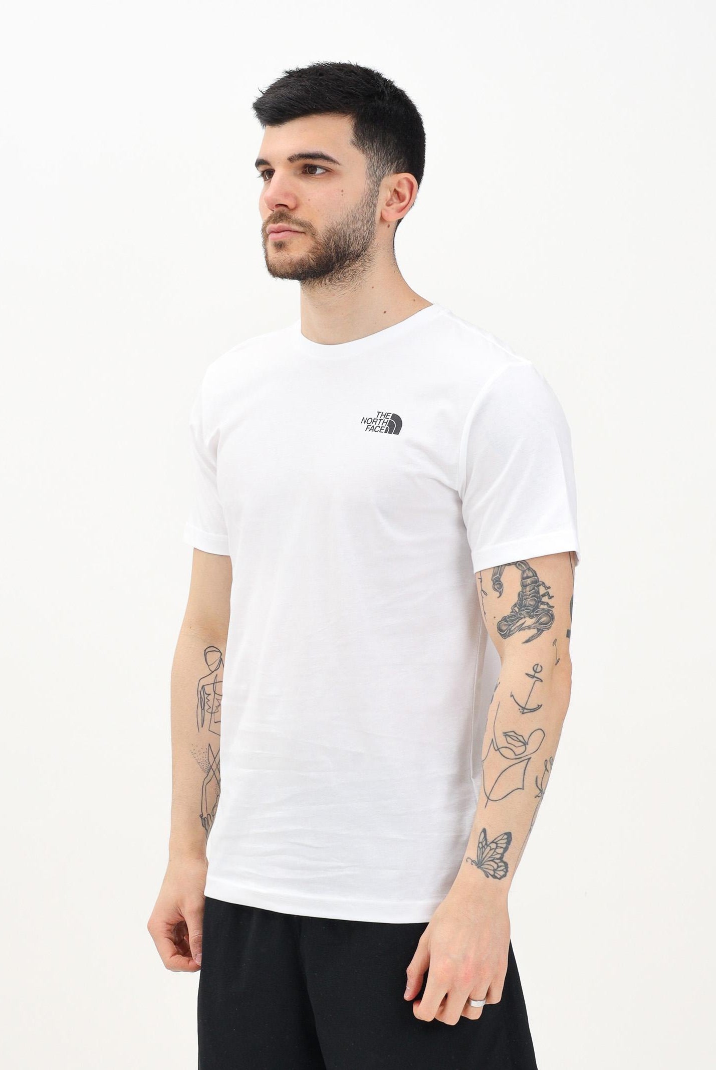 THE NORTH FACE T-shirt a manica corta NSE Reflective Box bianca da uomo NF0A87NPFN41 . THE NORTH FACE