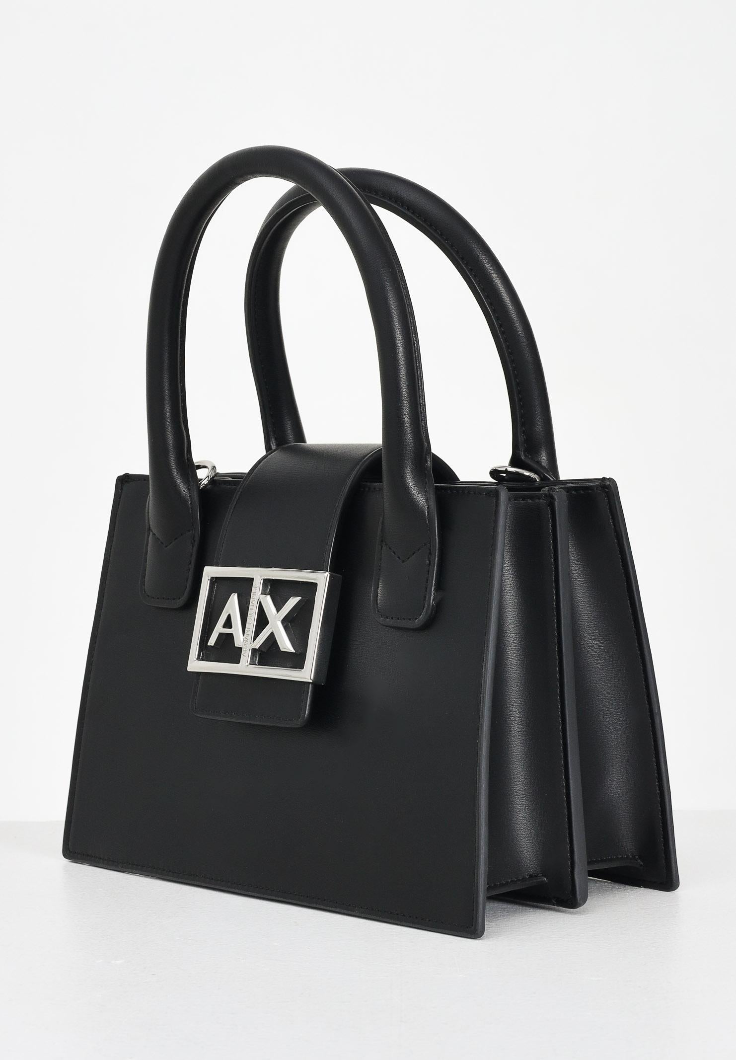ARMANI EXCHANGE Borsa a mano nera da donna con logo XW000306AF12039 UC001 ARMANI EXCHANGE