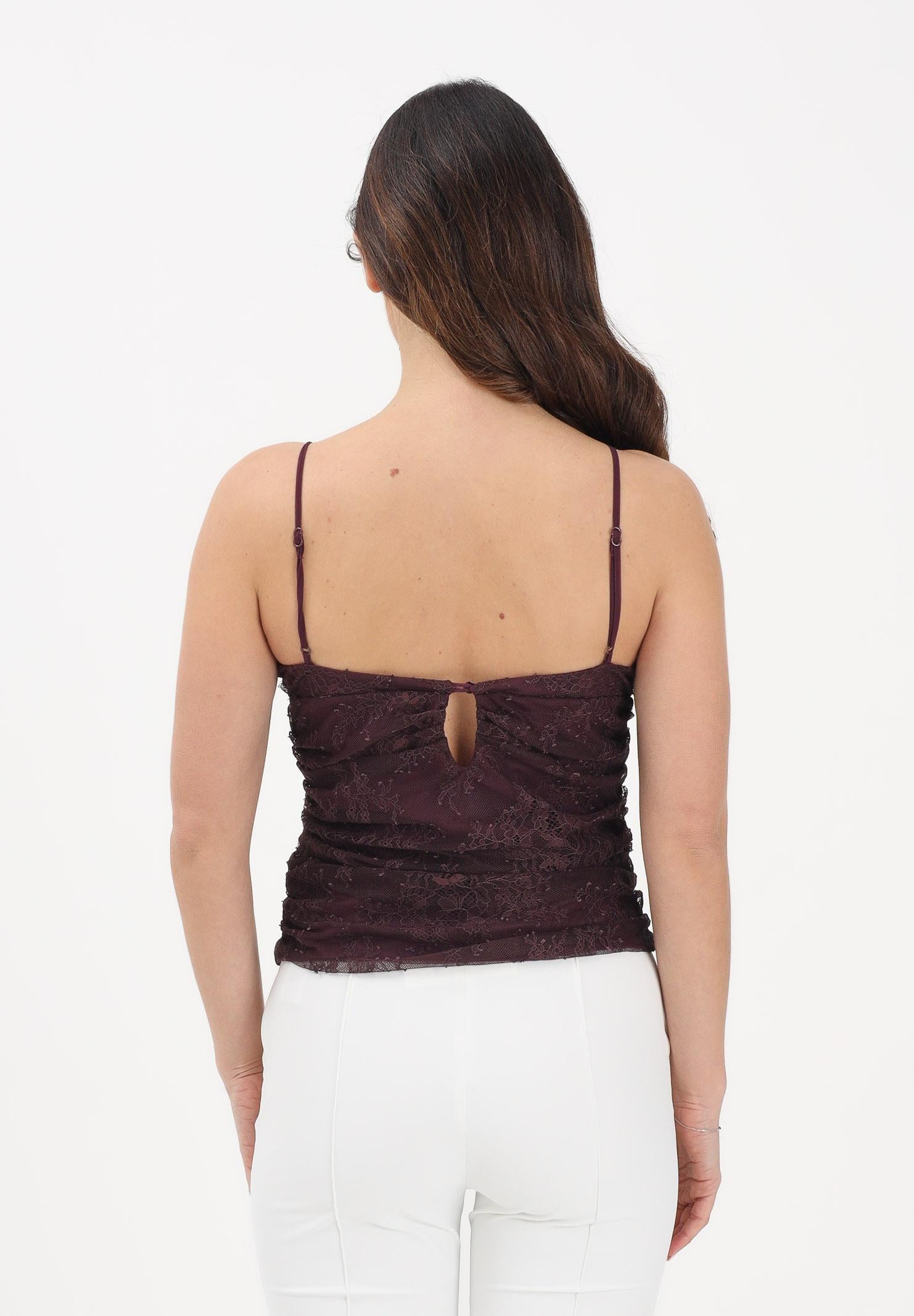 PINKO Top elegante Fragola bordeaux da donna 106726A378 R57 PINKO