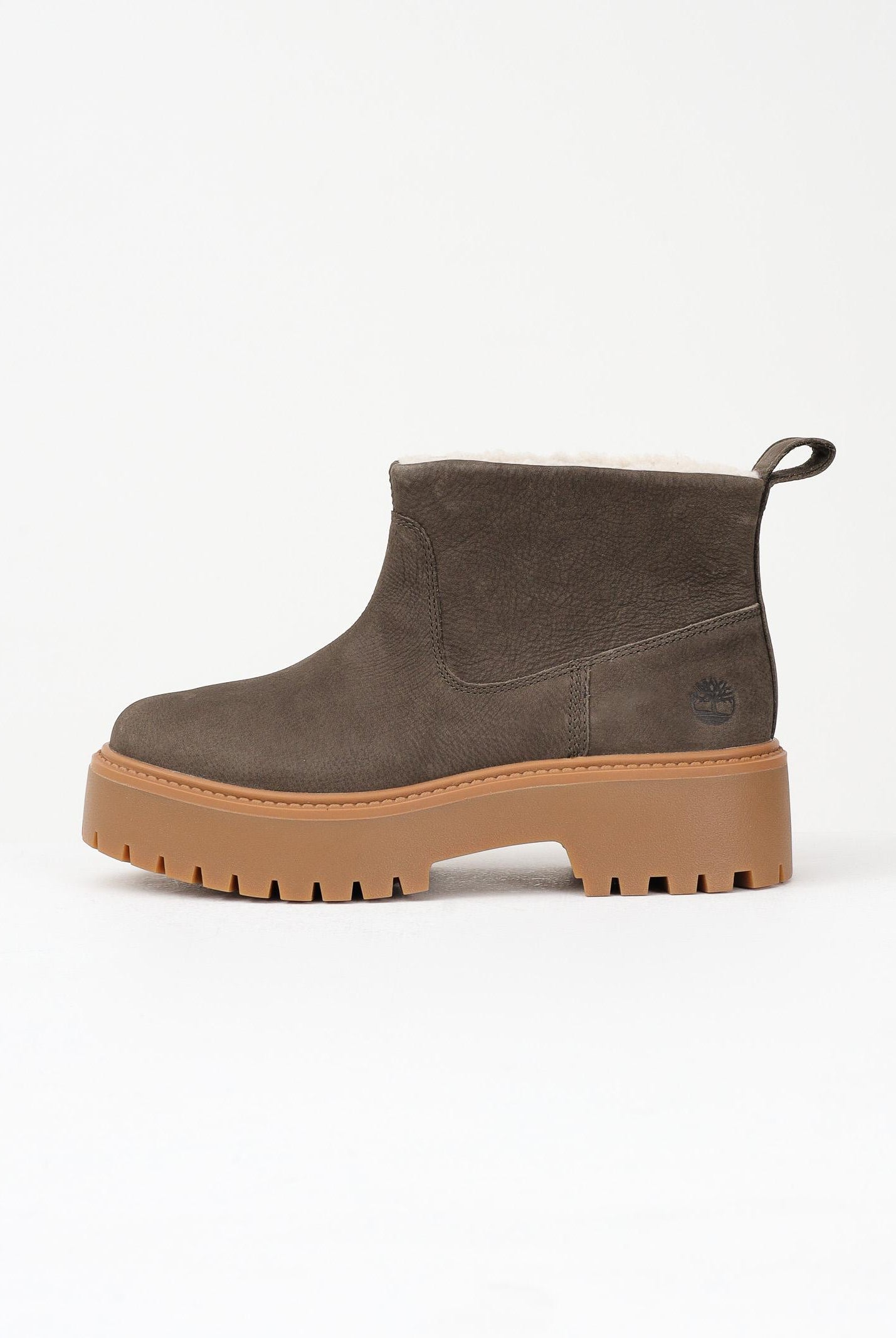 TIMBERLAND Stivaletti foderati con Plateau Stone Street marroni da donna TB0A283GW011 TIMBERLAND
