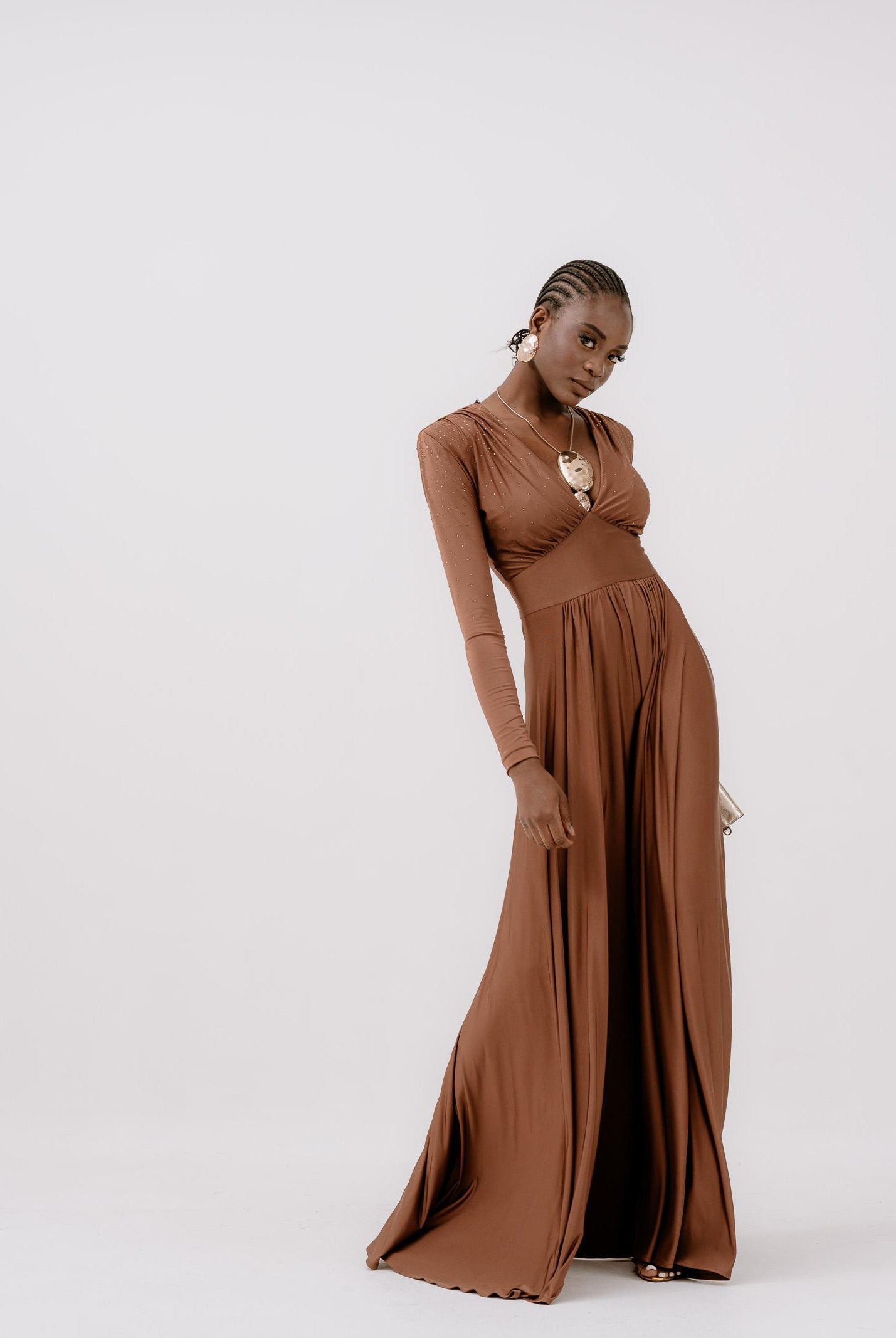 ALMA SANCHEZ Tuta Eali marrone da donna AS2526005EL A128 ALMA SANCHEZ